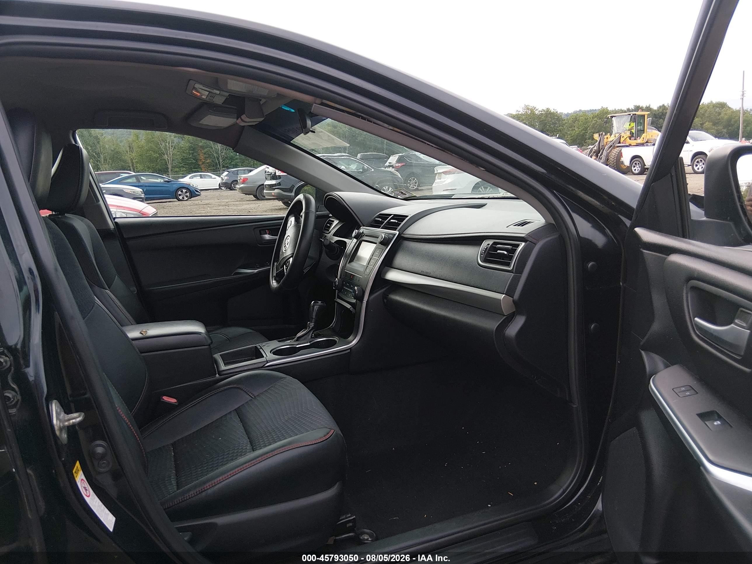 2015 Toyota Camry Se Black vin: 4T1BF1FK3FU042651