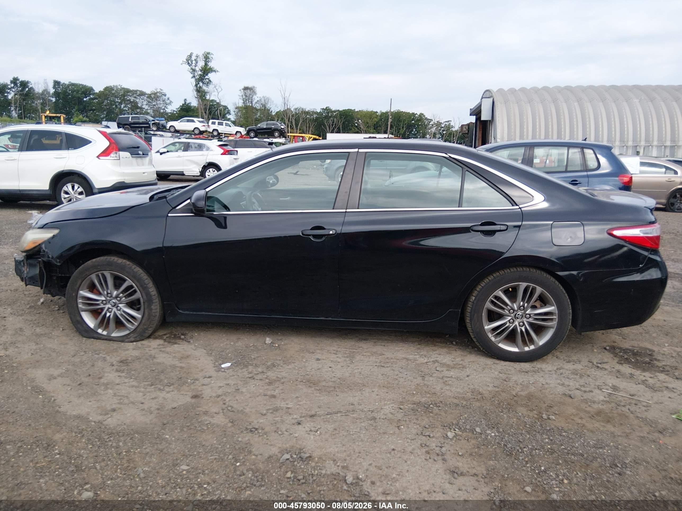 2015 Toyota Camry Se Black vin: 4T1BF1FK3FU042651