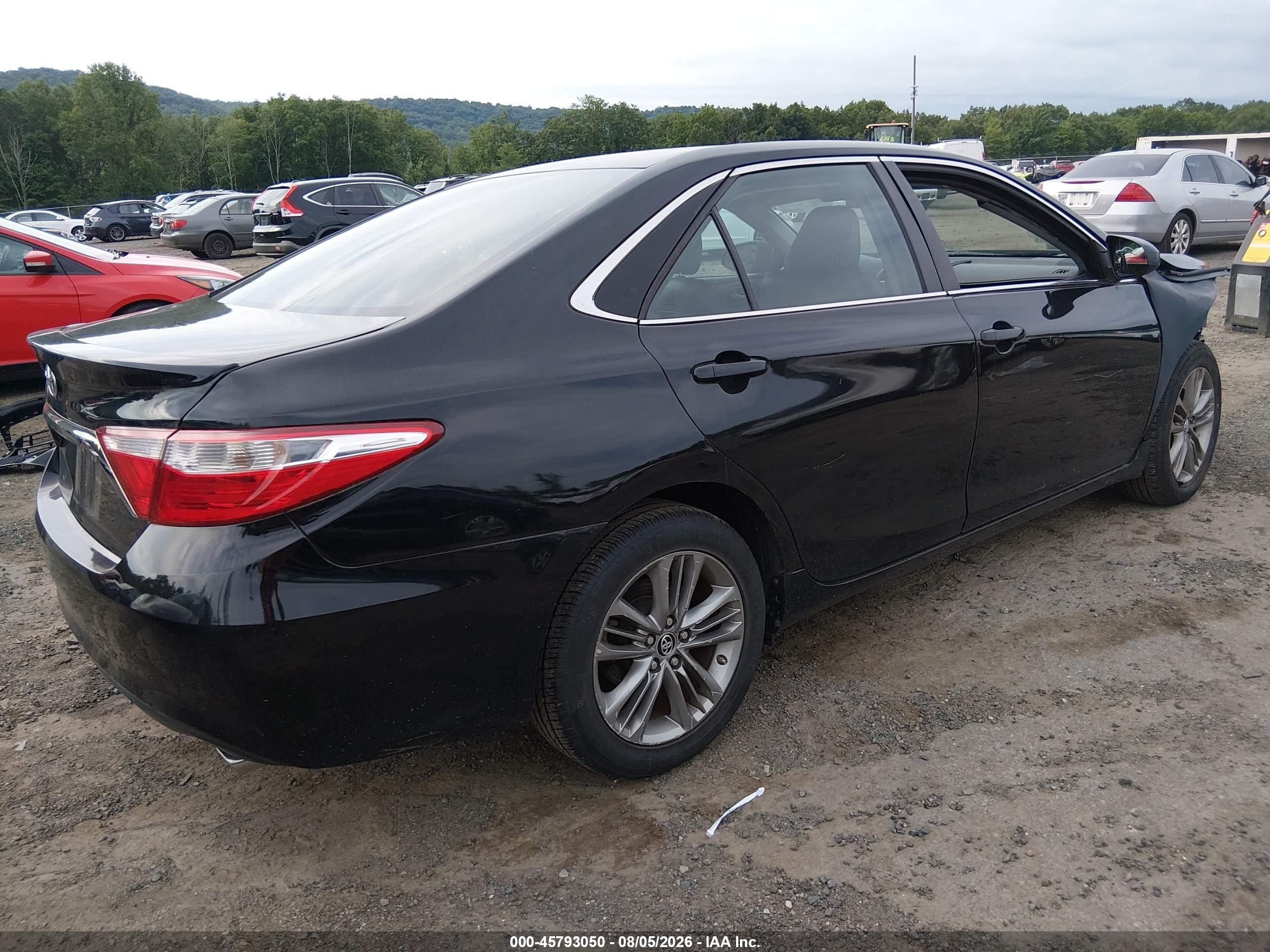 2015 Toyota Camry Se Black vin: 4T1BF1FK3FU042651