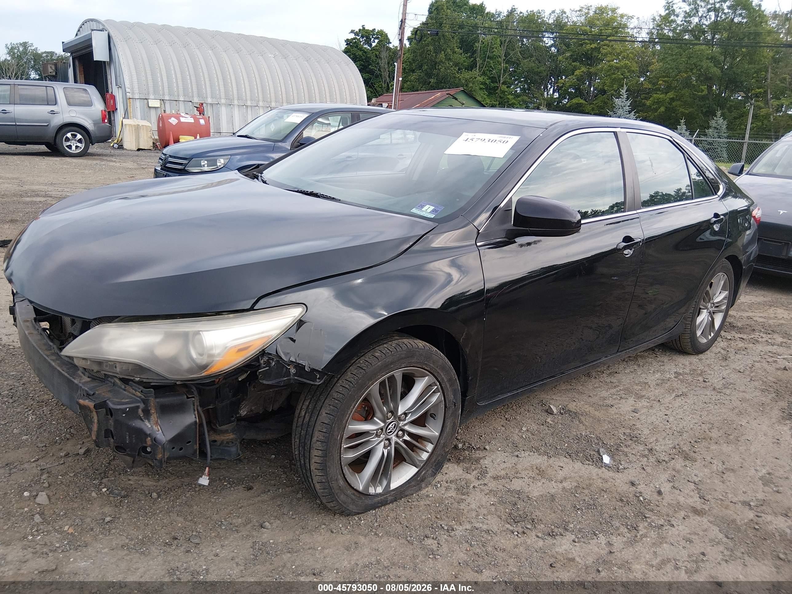 2015 Toyota Camry Se Black vin: 4T1BF1FK3FU042651