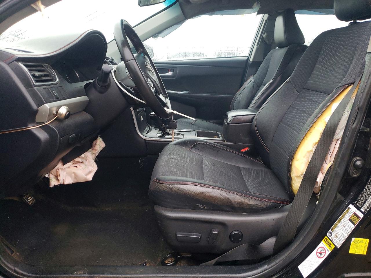2015 Toyota Camry Se Black vin: 4T1BF1FK3FU044089