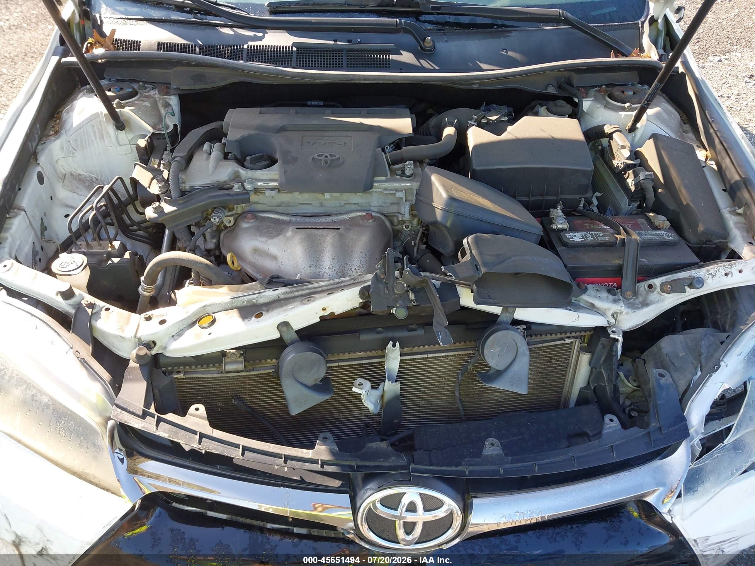 2015 Toyota Camry Se White vin: 4T1BF1FK3FU048420