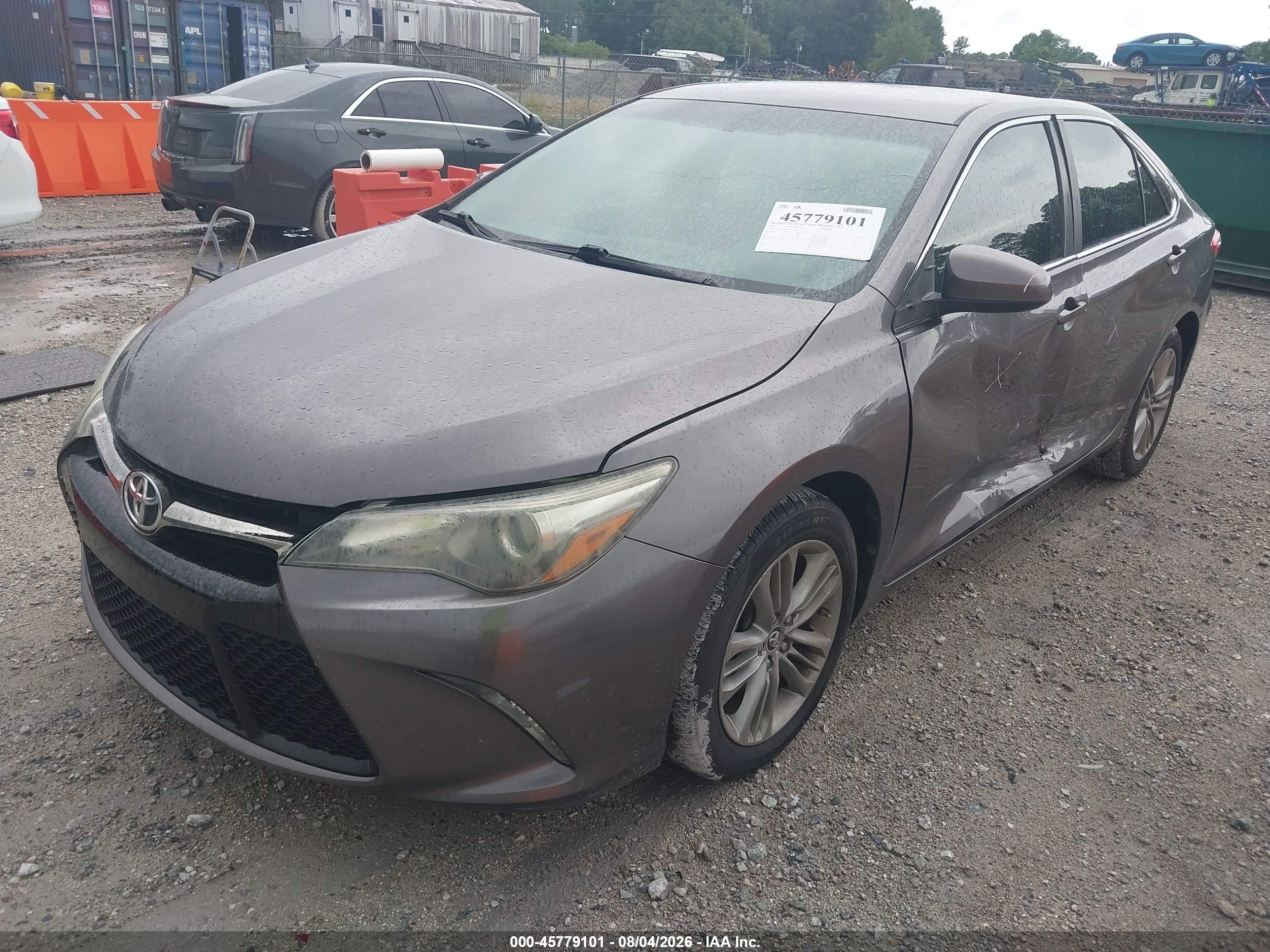 2015 Toyota Camry Se Brown vin: 4T1BF1FK3FU056078