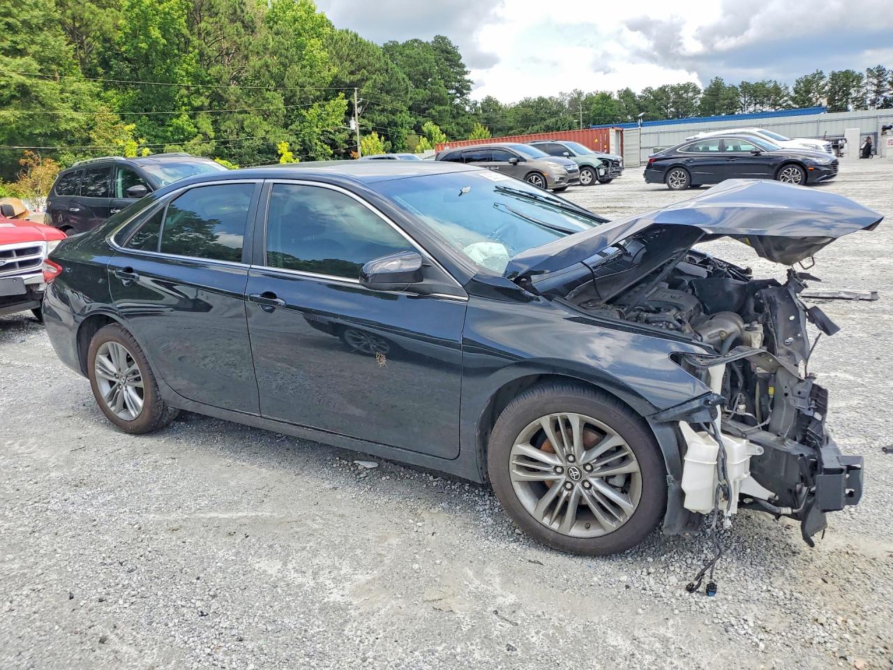 2015 Toyota Camry Se Black vin: 4T1BF1FK3FU056470