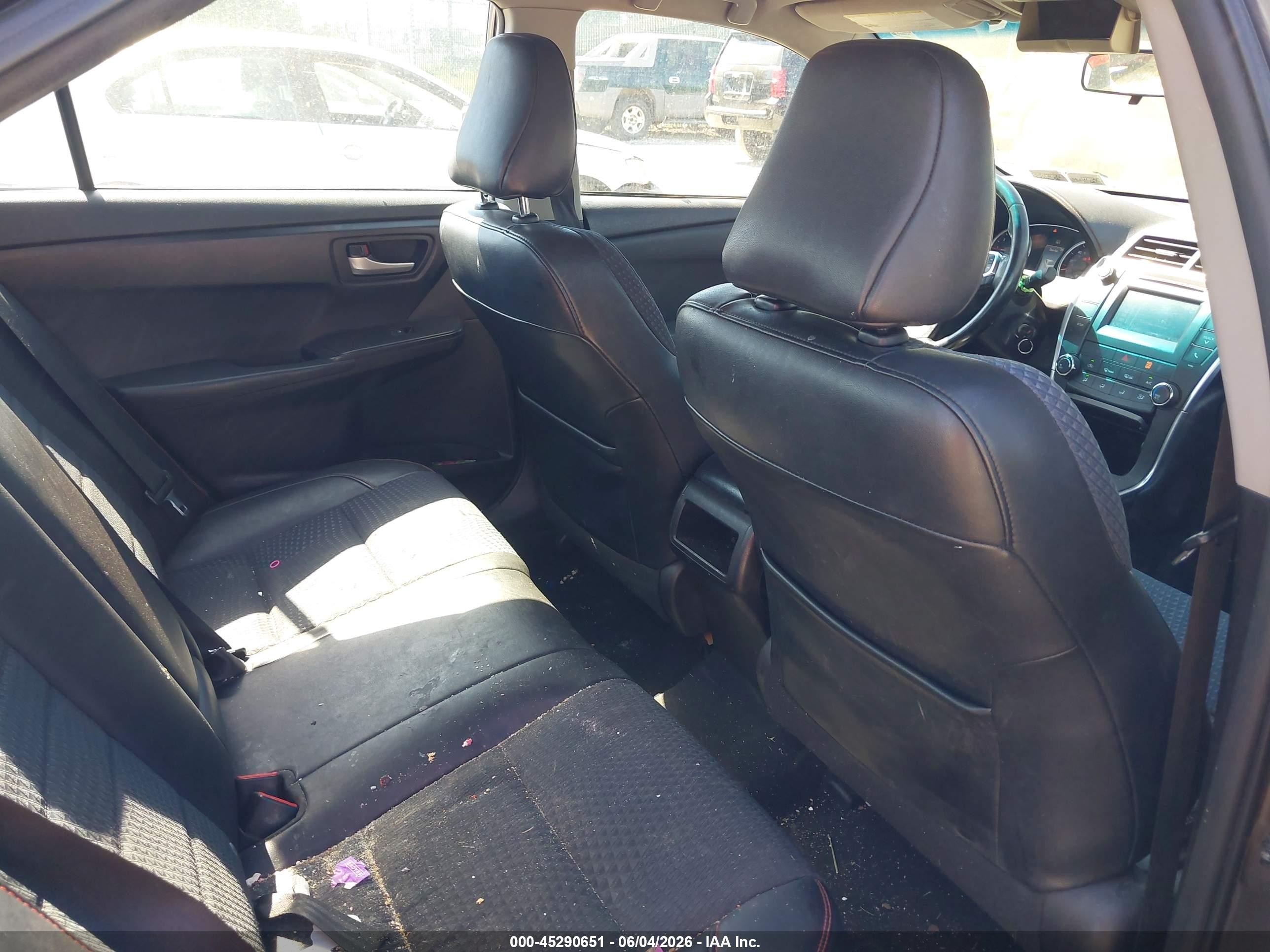 2015 Toyota Camry Se Gray vin: 4T1BF1FK3FU059644