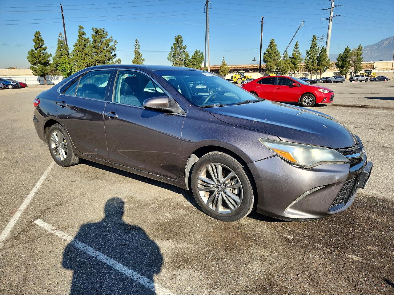 2015 Toyota Camry Se Gray vin: 4T1BF1FK3FU062236