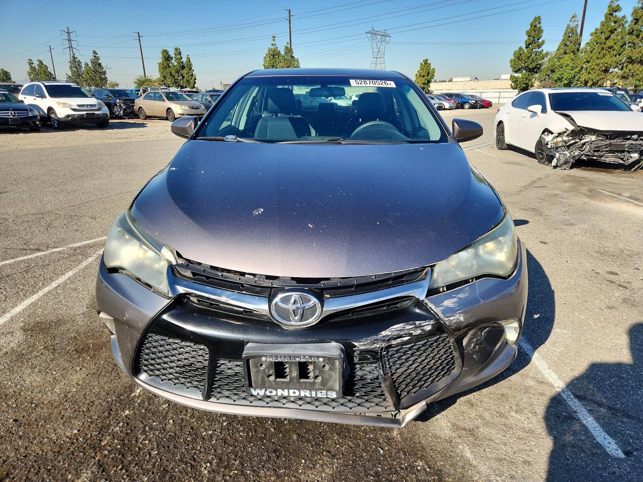 2015 Toyota Camry Se Gray vin: 4T1BF1FK3FU062236