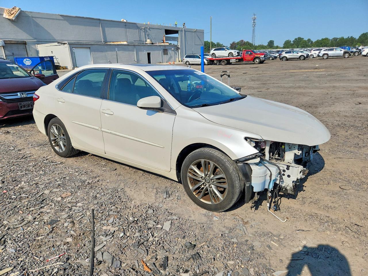 2015 Toyota Camry Se White vin: 4T1BF1FK3FU072524
