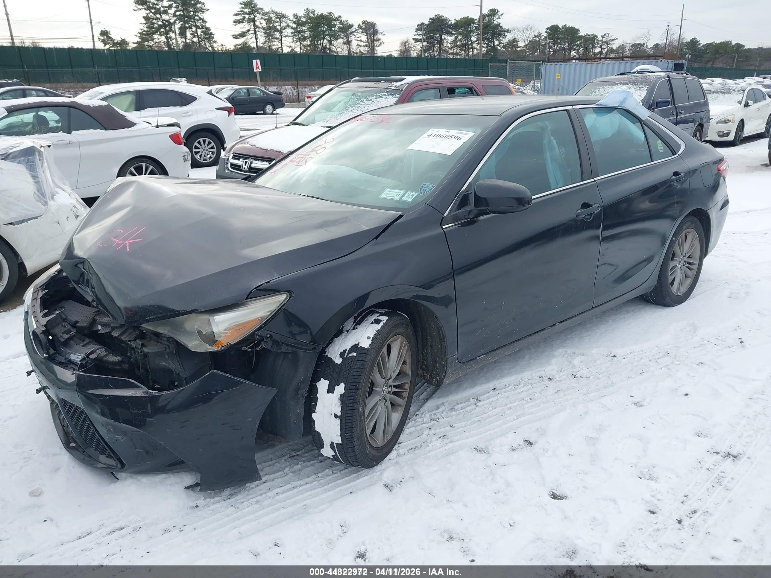 2015 Toyota Camry Se Black vin: 4T1BF1FK3FU081935