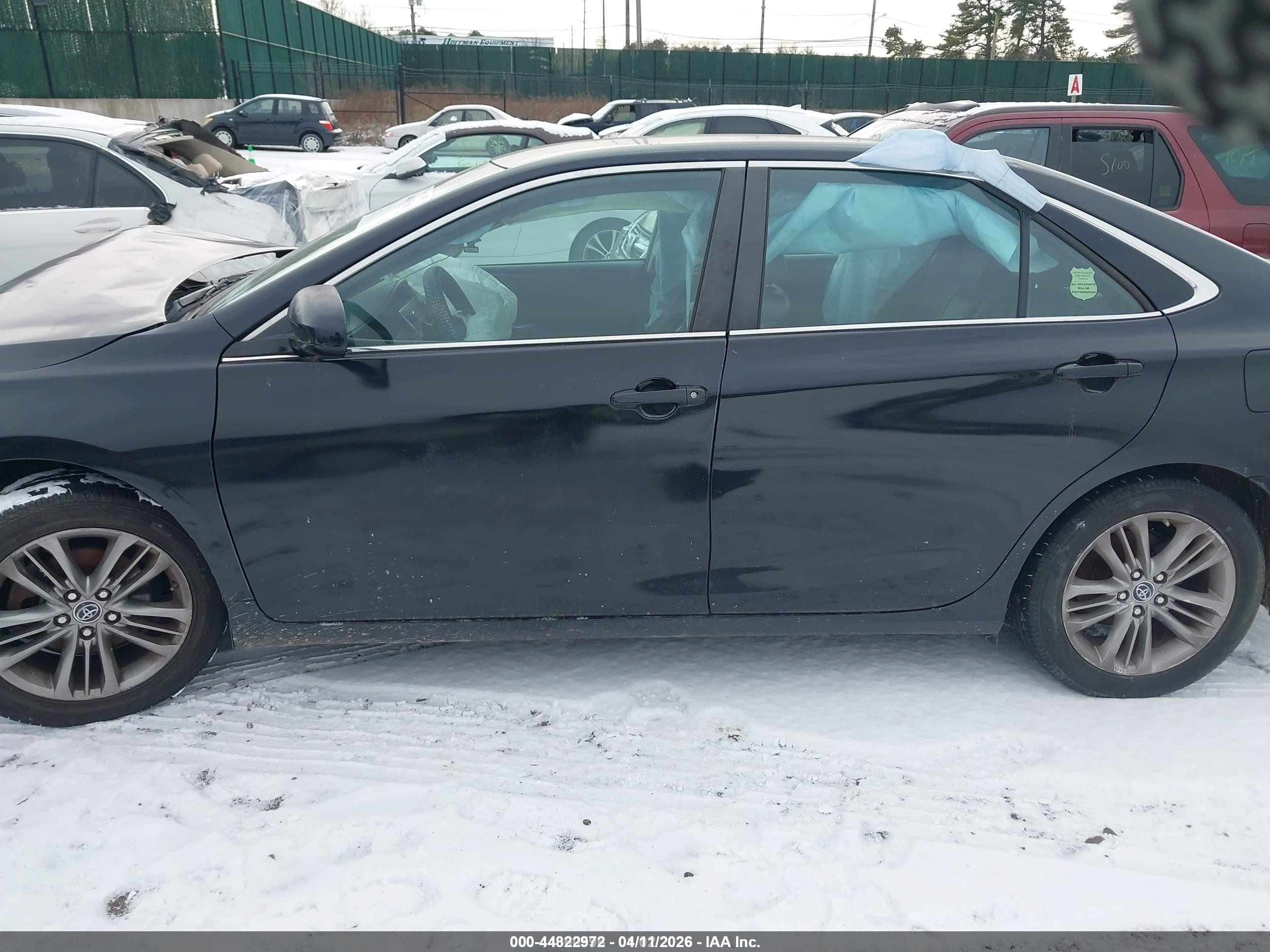 2015 Toyota Camry Se Black vin: 4T1BF1FK3FU081935