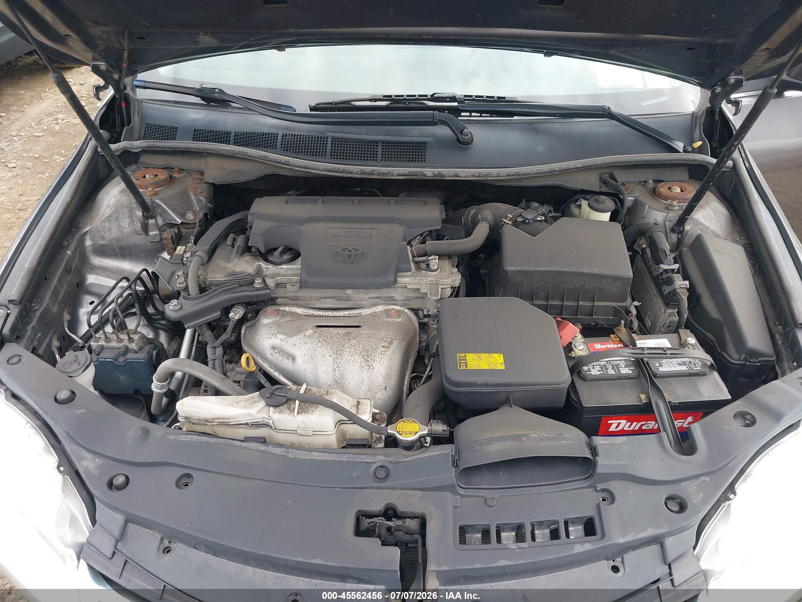 2015 Toyota Camry Le Gray vin: 4T1BF1FK3FU082213