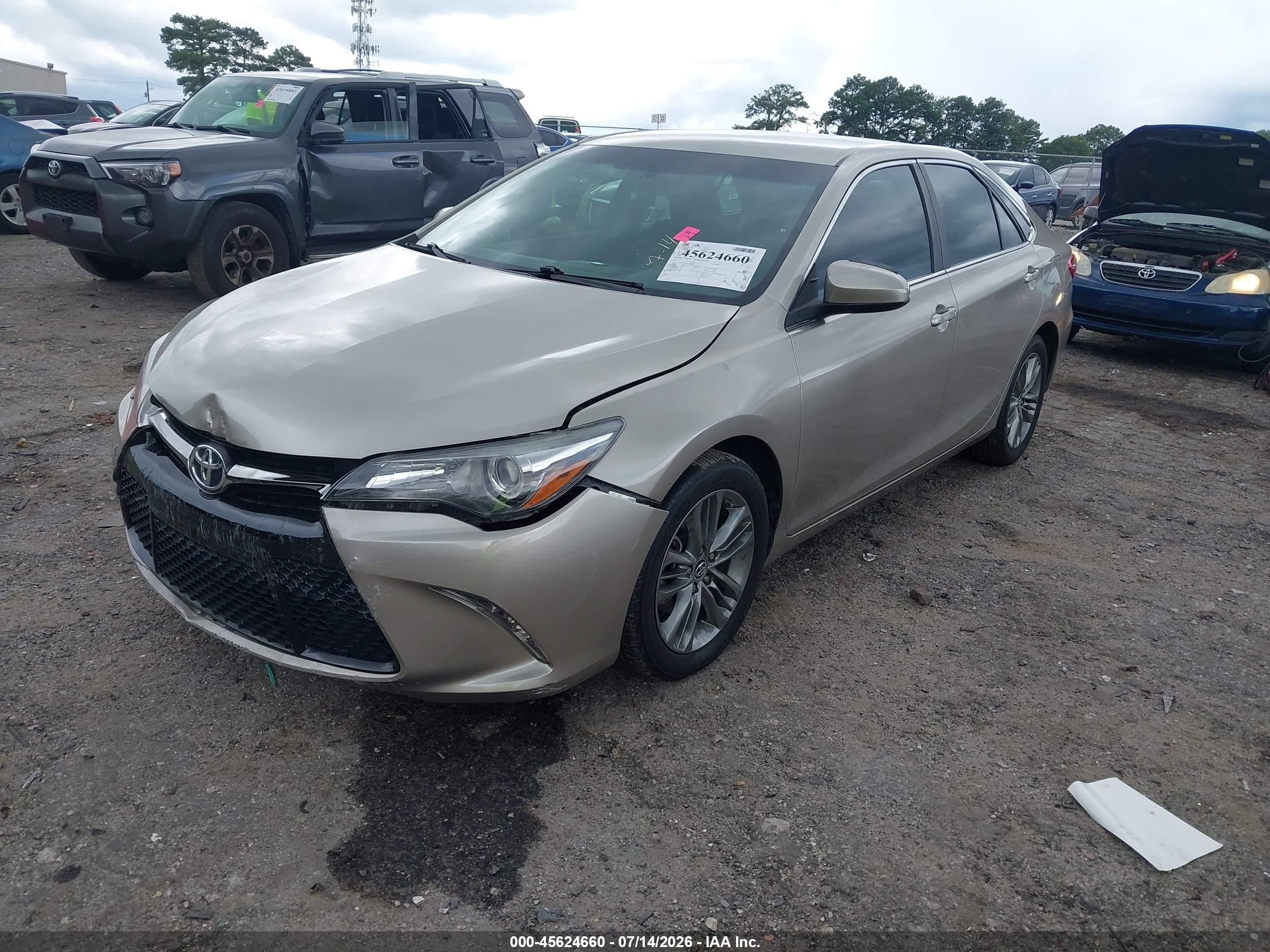 2015 Toyota Camry Se Beige vin: 4T1BF1FK3FU109555
