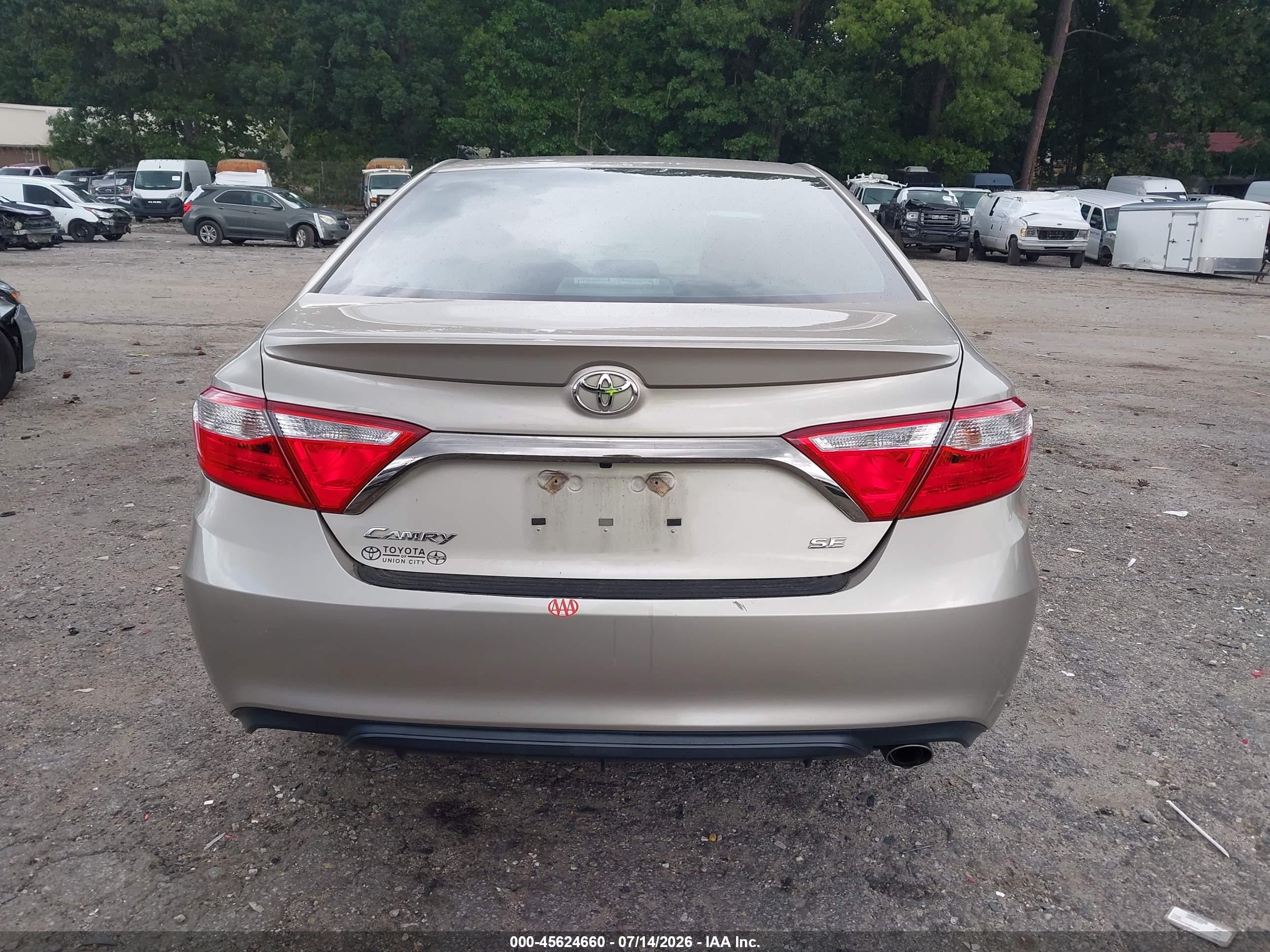 2015 Toyota Camry Se Beige vin: 4T1BF1FK3FU109555