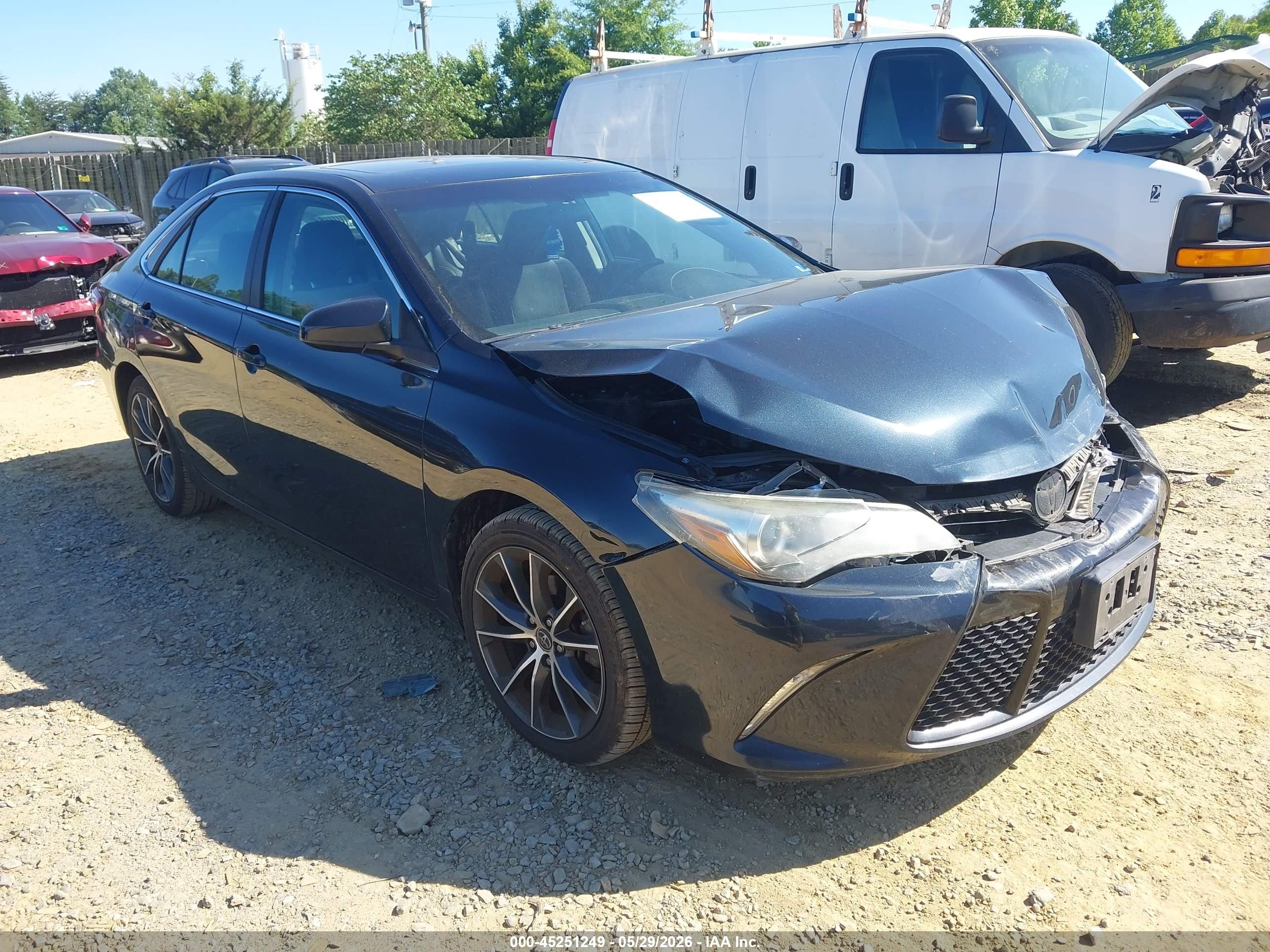 2015 Toyota Camry Xse Black vin: 4T1BF1FK3FU495006