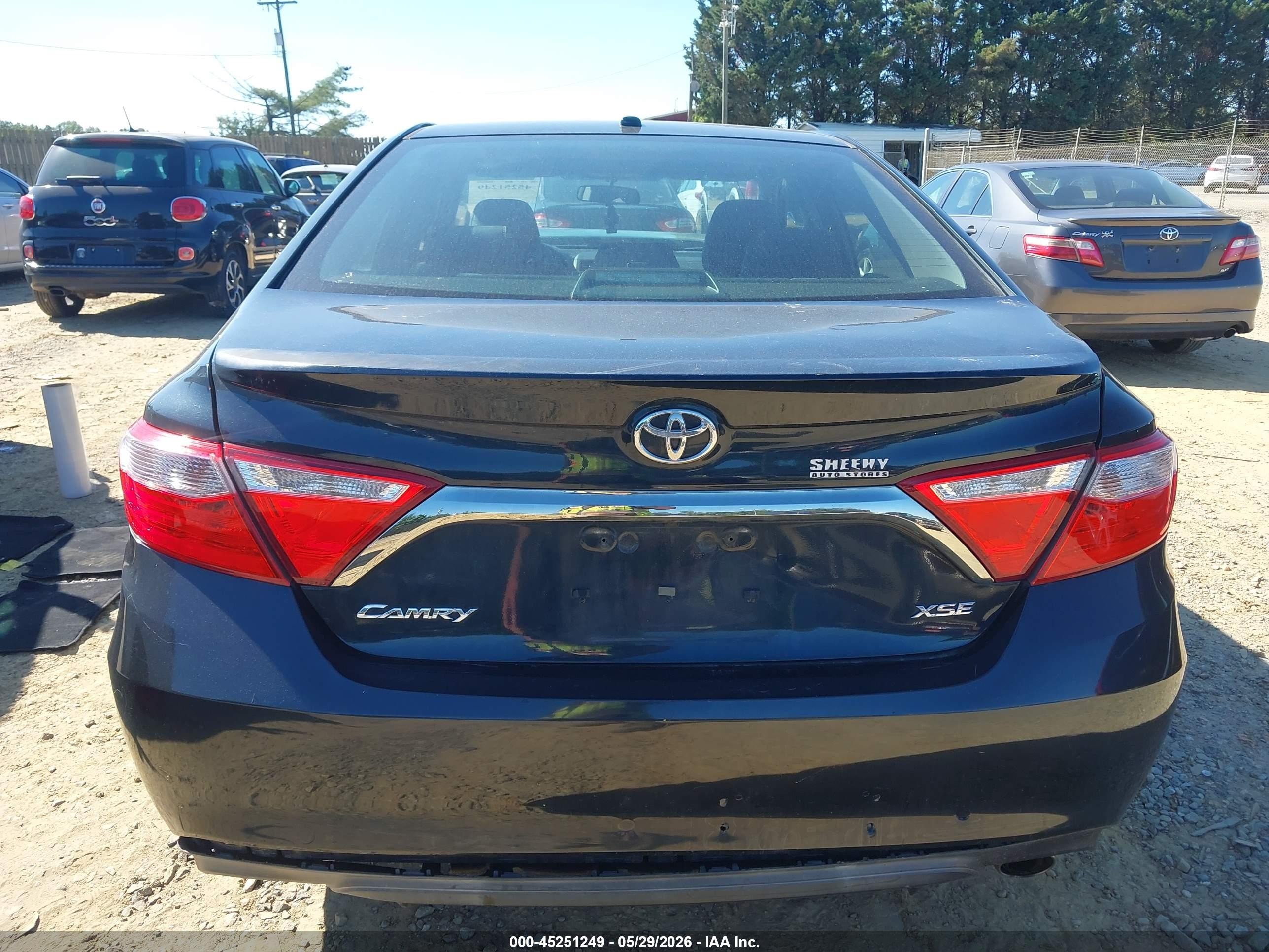 2015 Toyota Camry Xse Black vin: 4T1BF1FK3FU495006