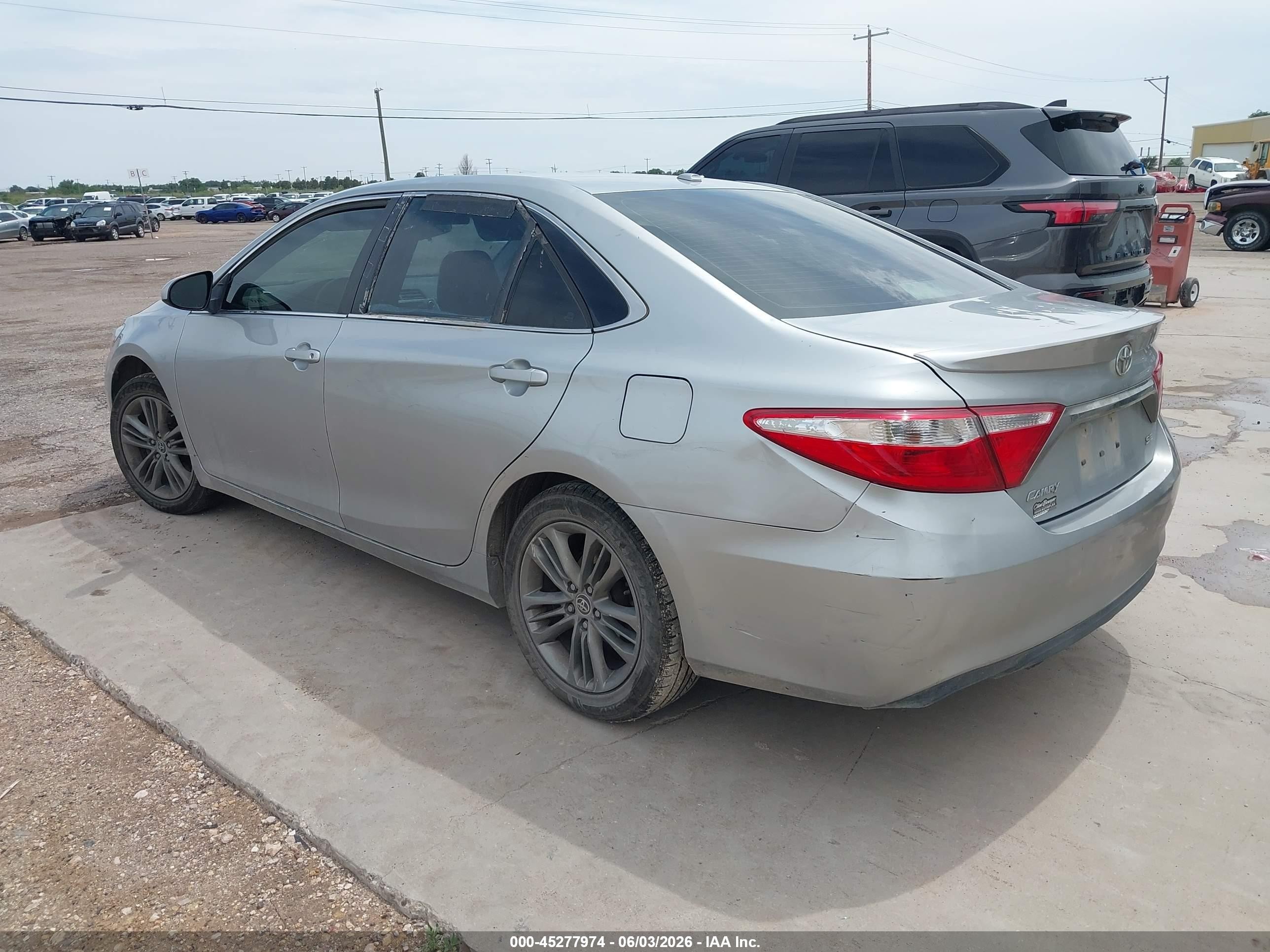 2015 Toyota Camry Se Silver vin: 4T1BF1FK3FU496916