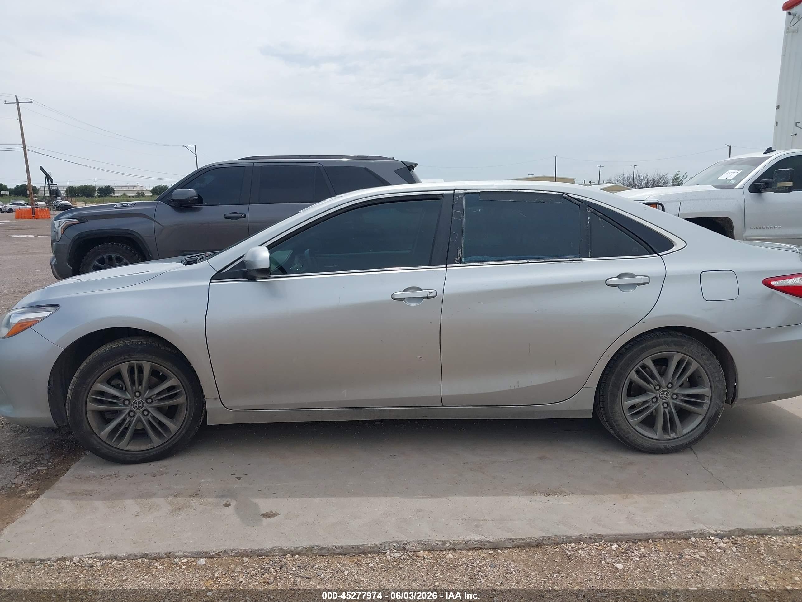 2015 Toyota Camry Se Silver vin: 4T1BF1FK3FU496916