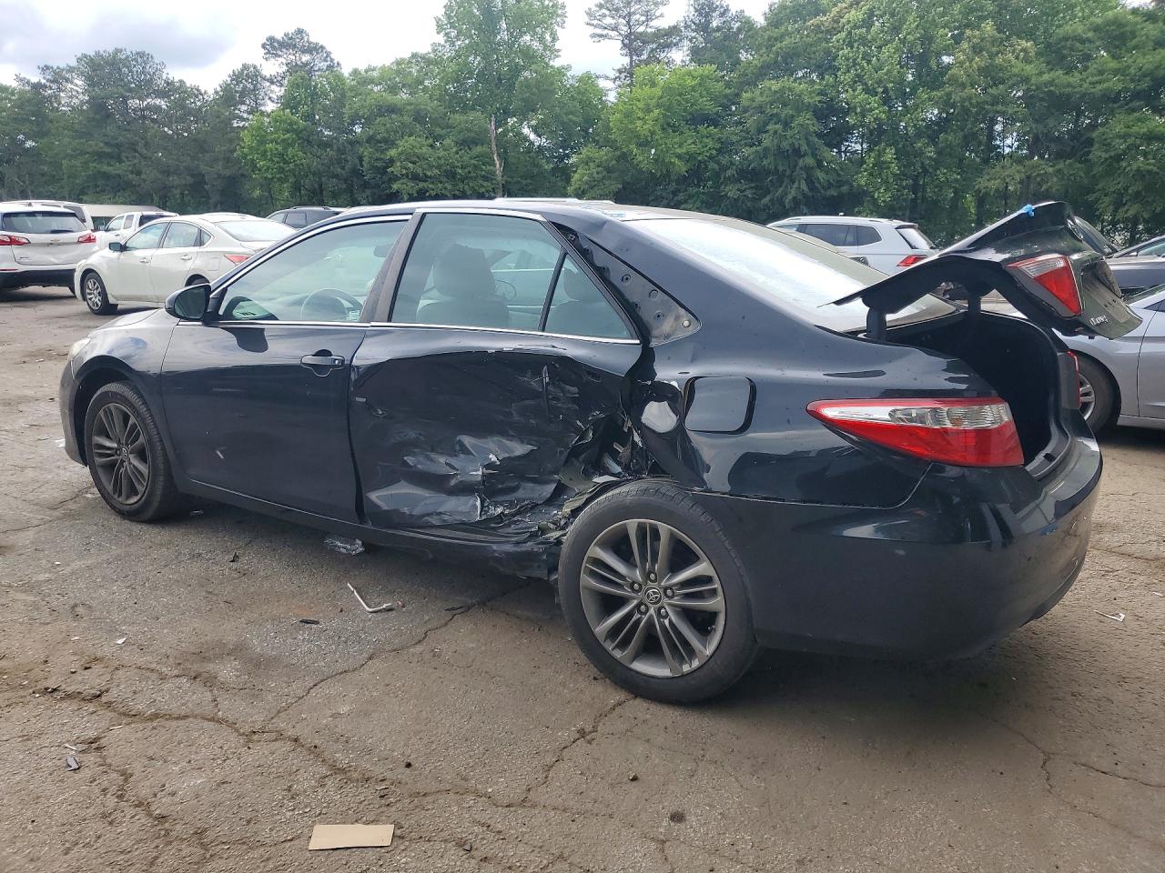 2015 Toyota Camry Se Black vin: 4T1BF1FK3FU879996