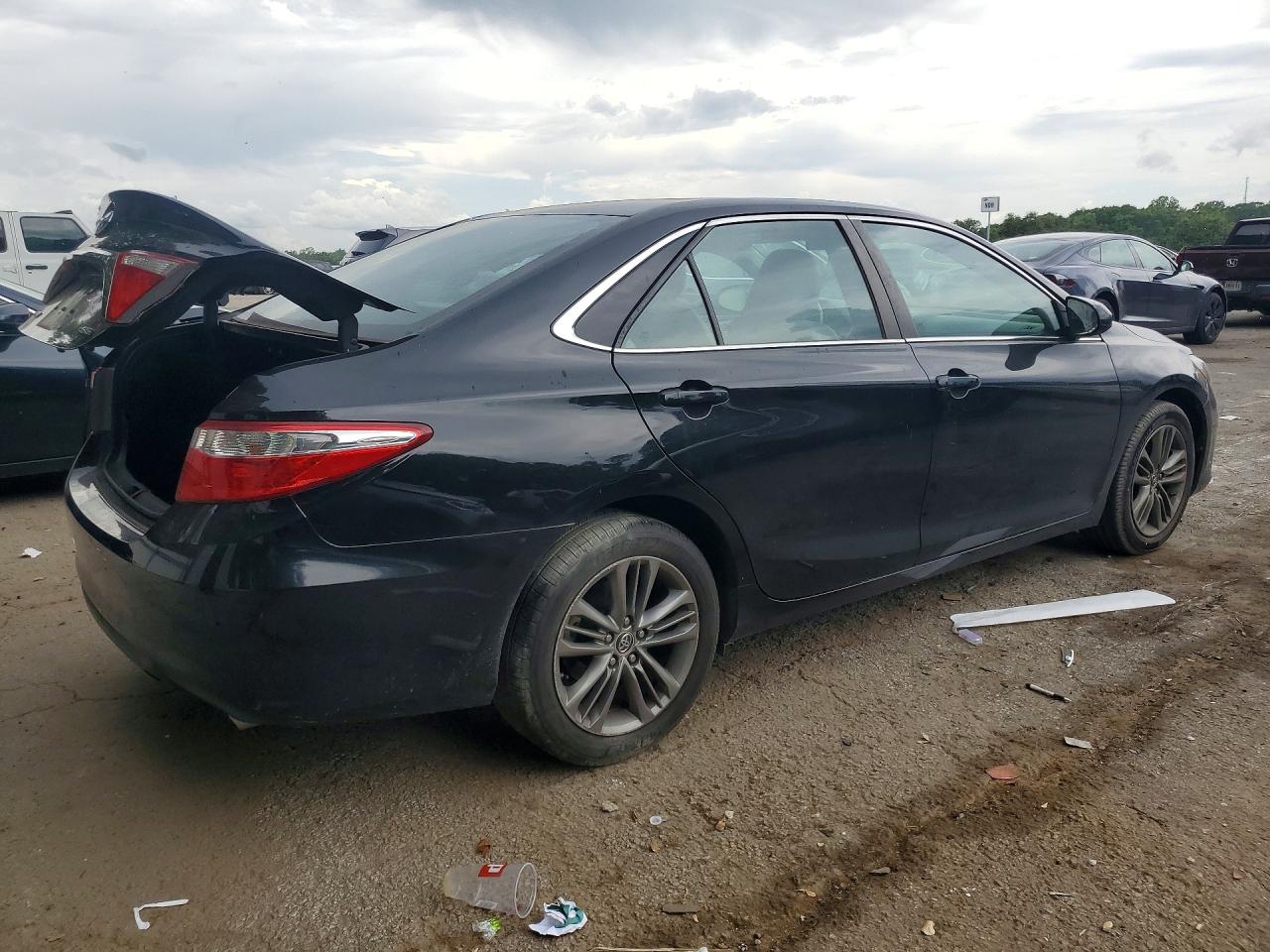 2015 Toyota Camry Se Black vin: 4T1BF1FK3FU879996