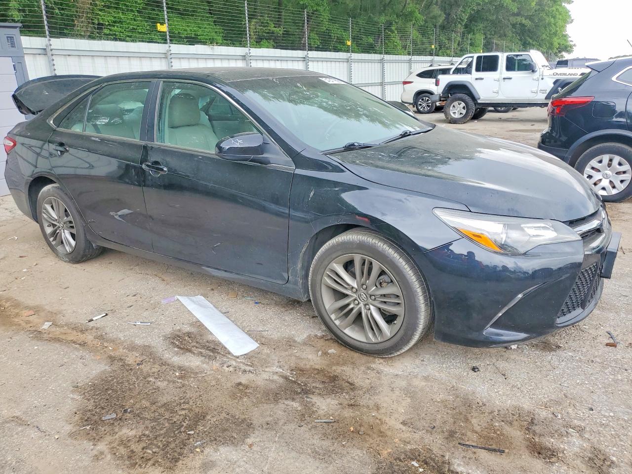 2015 Toyota Camry Se Black vin: 4T1BF1FK3FU879996