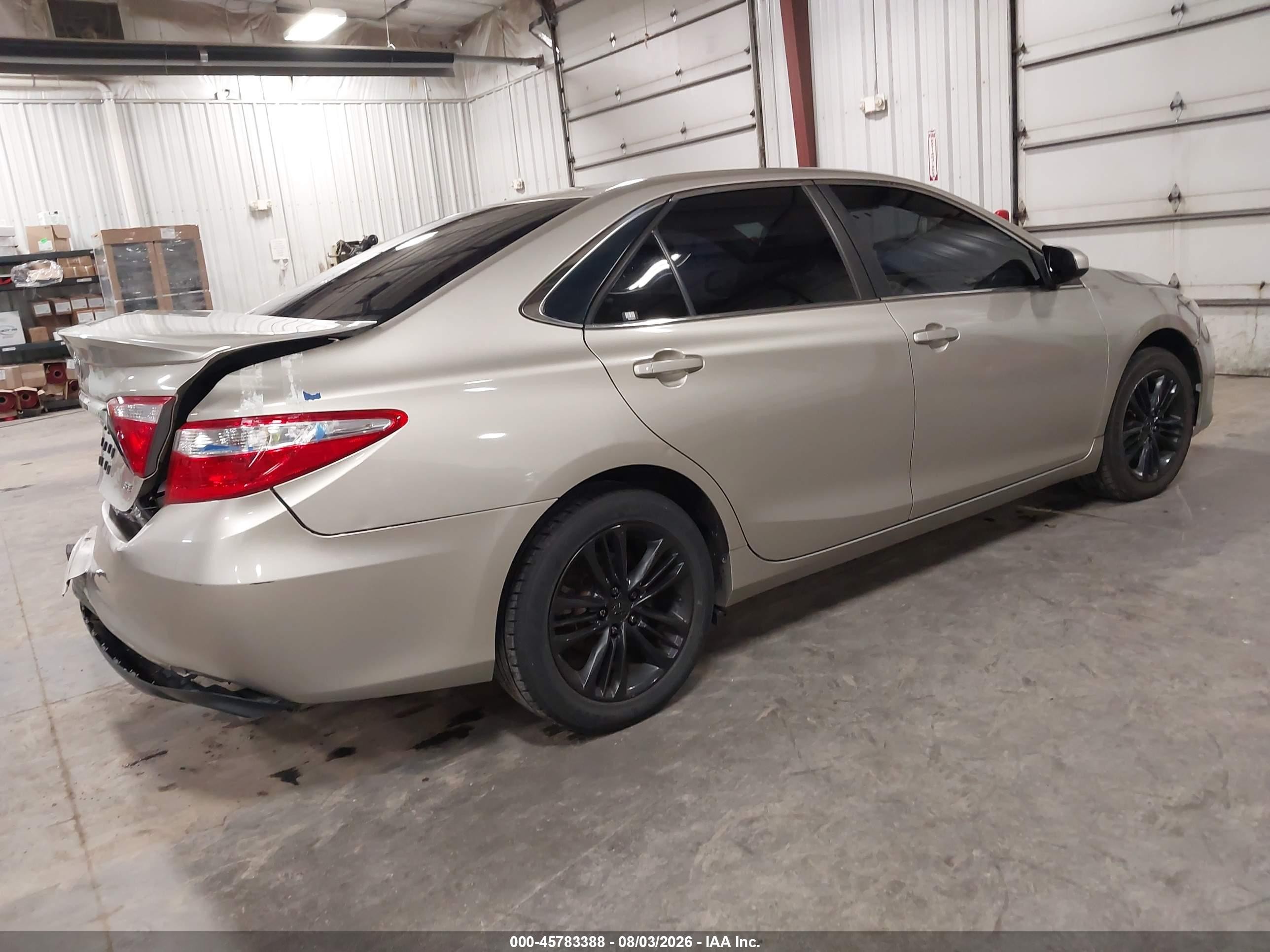 2015 Toyota Camry Se Beige vin: 4T1BF1FK3FU885152