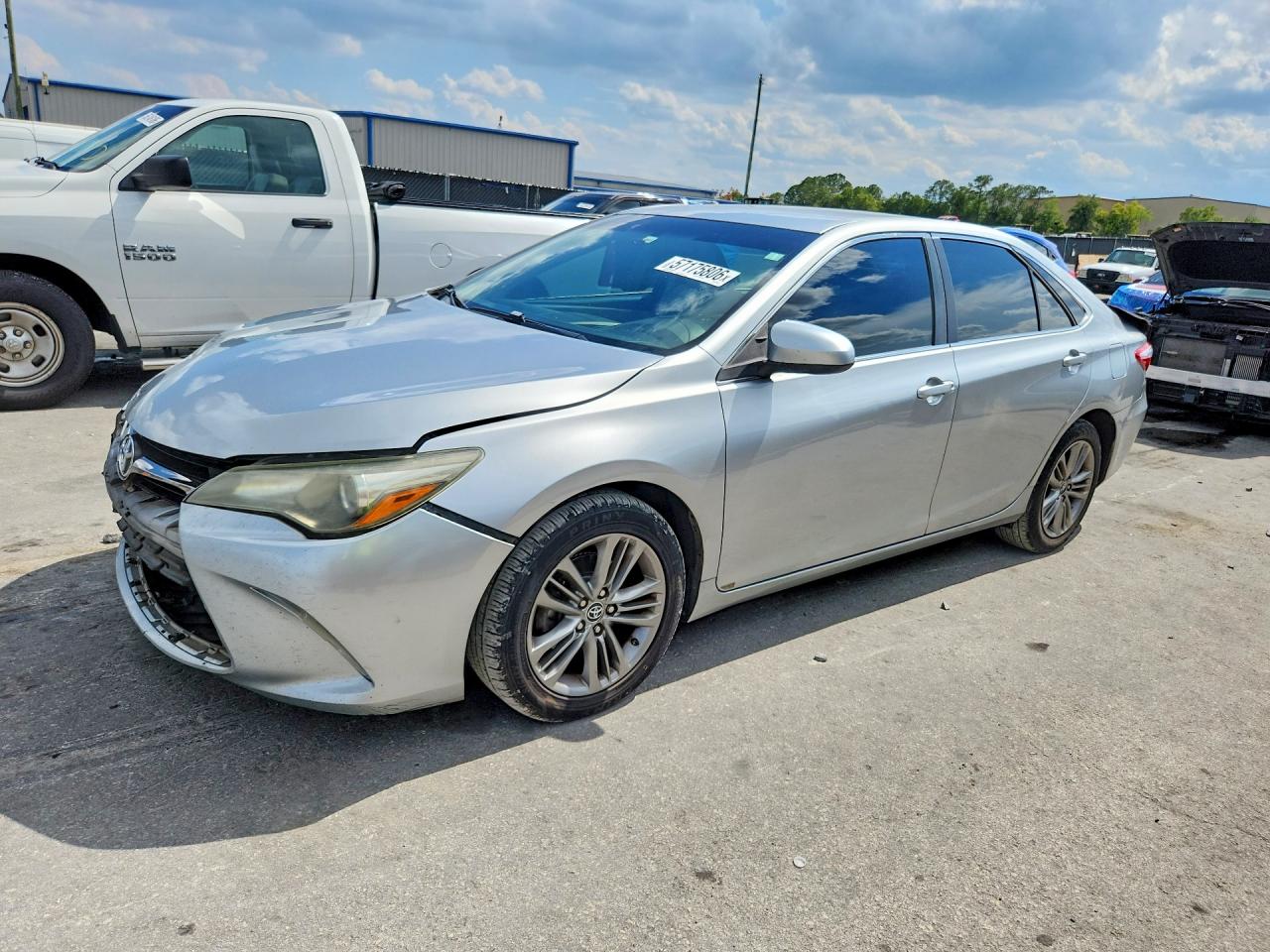 2015 Toyota Camry Se Silver vin: 4T1BF1FK3FU895194