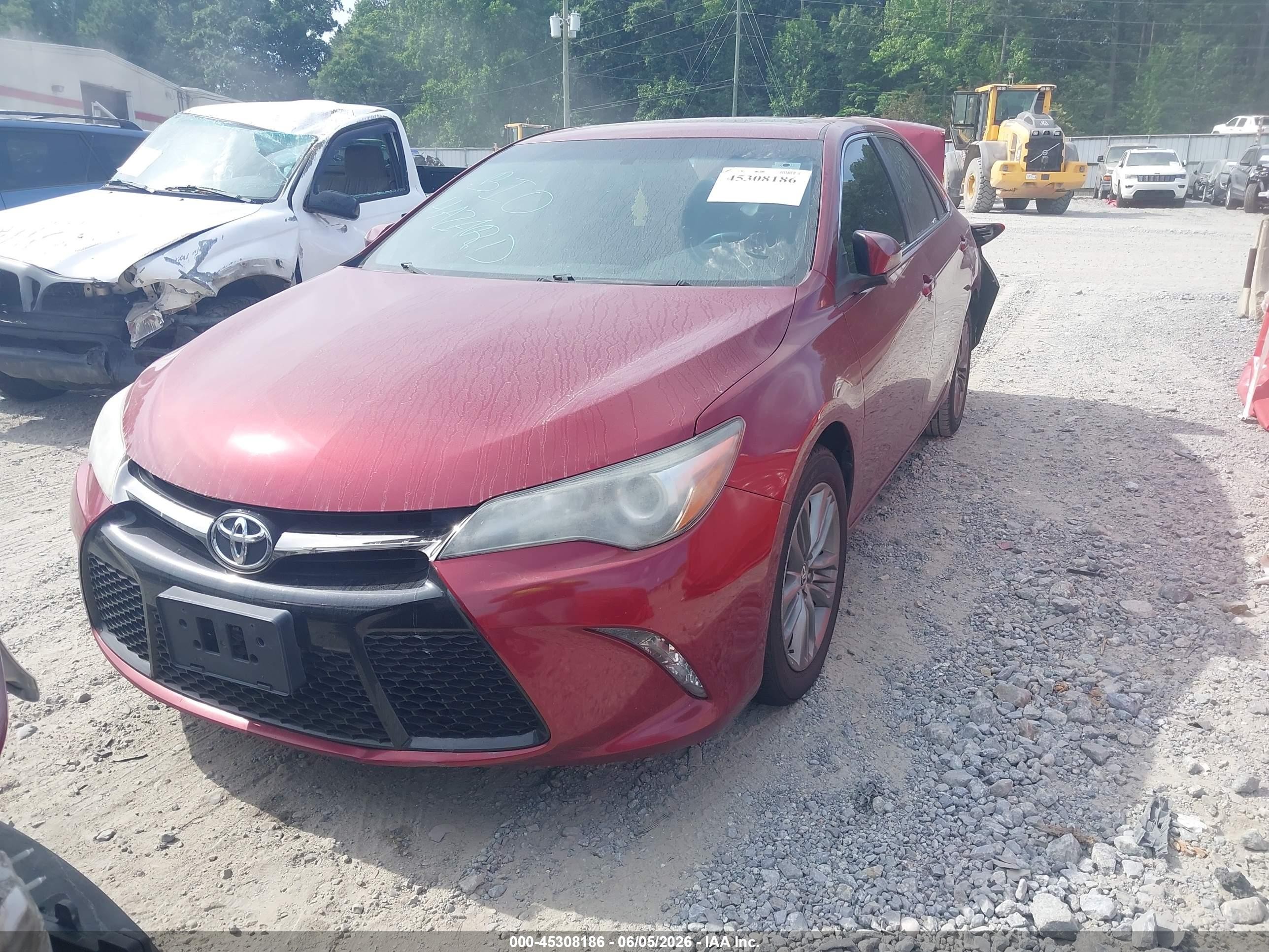 2015 Toyota Camry Se Red vin: 4T1BF1FK3FU900331