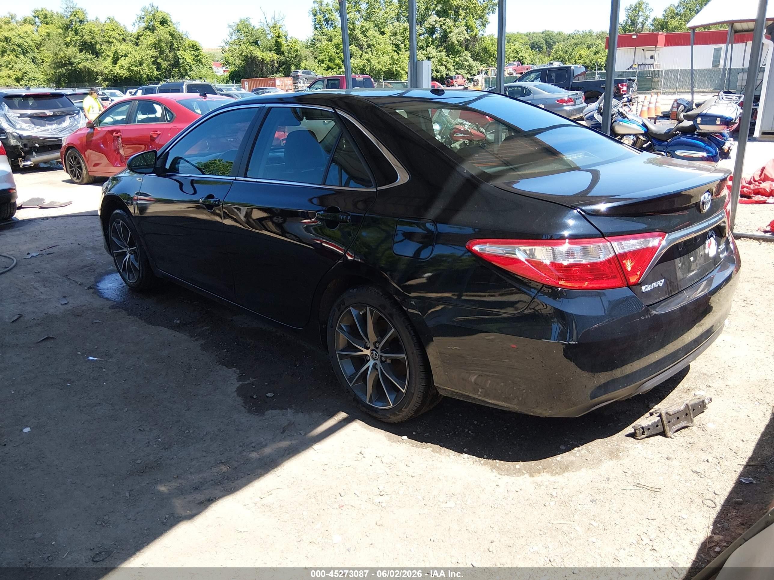 2015 Toyota Camry Xse Black vin: 4T1BF1FK3FU901026