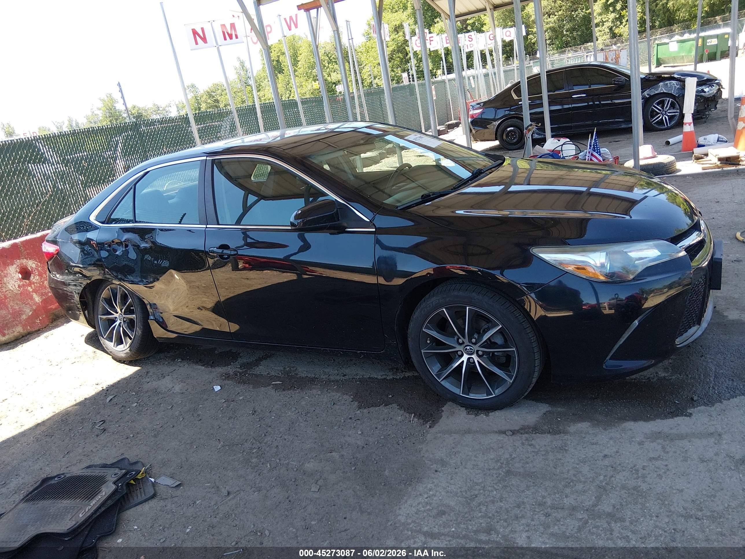 2015 Toyota Camry Xse Black vin: 4T1BF1FK3FU901026