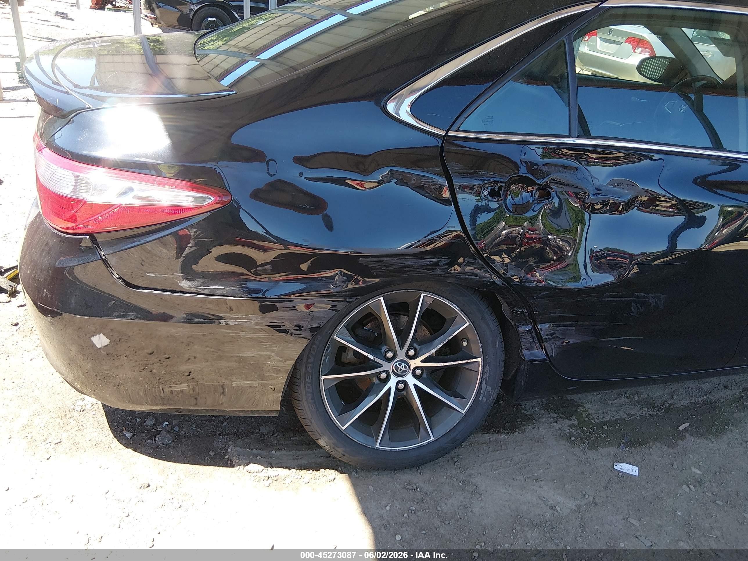 2015 Toyota Camry Xse Black vin: 4T1BF1FK3FU901026