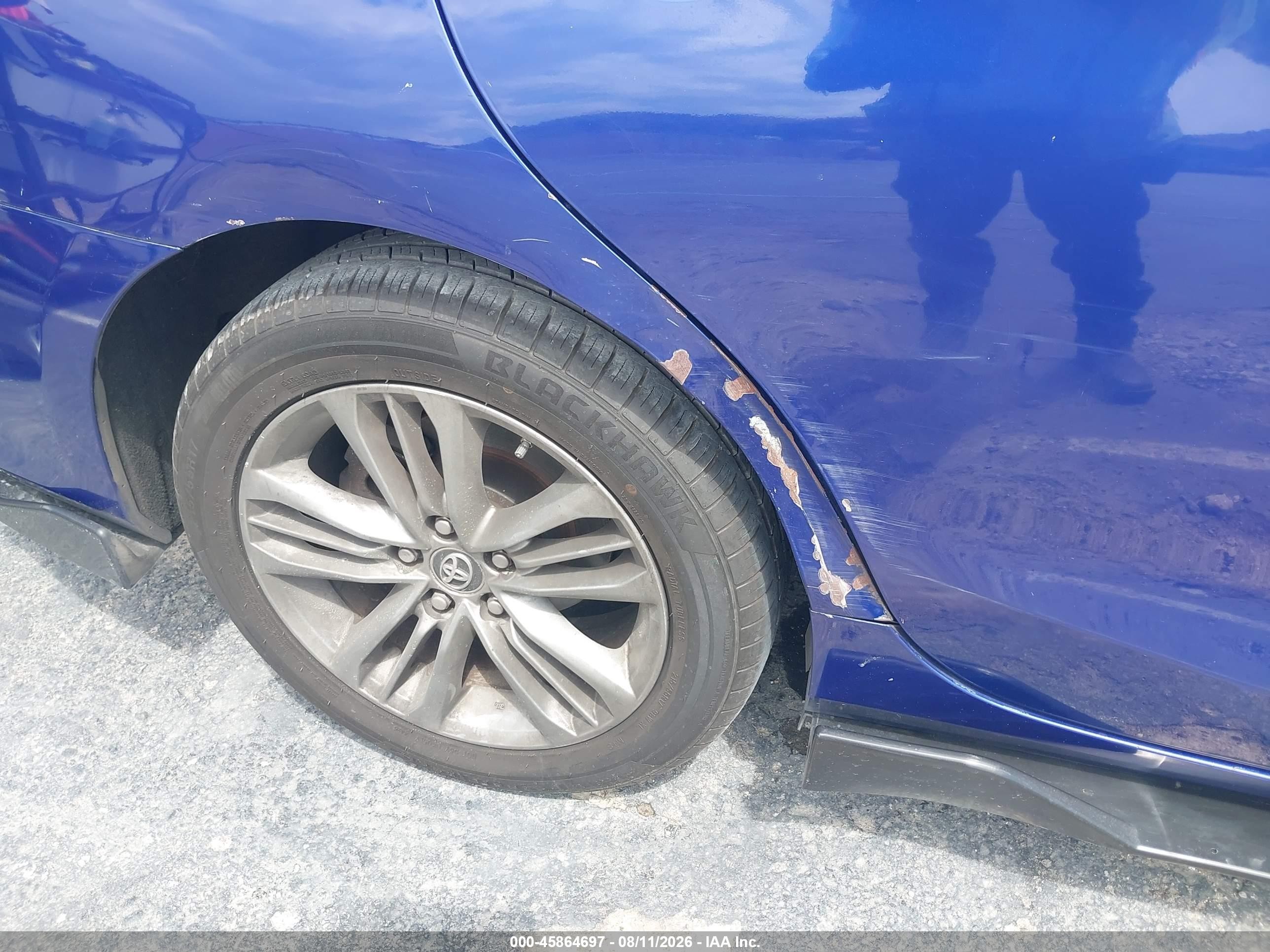 2015 Toyota Camry Se Blue vin: 4T1BF1FK3FU902452