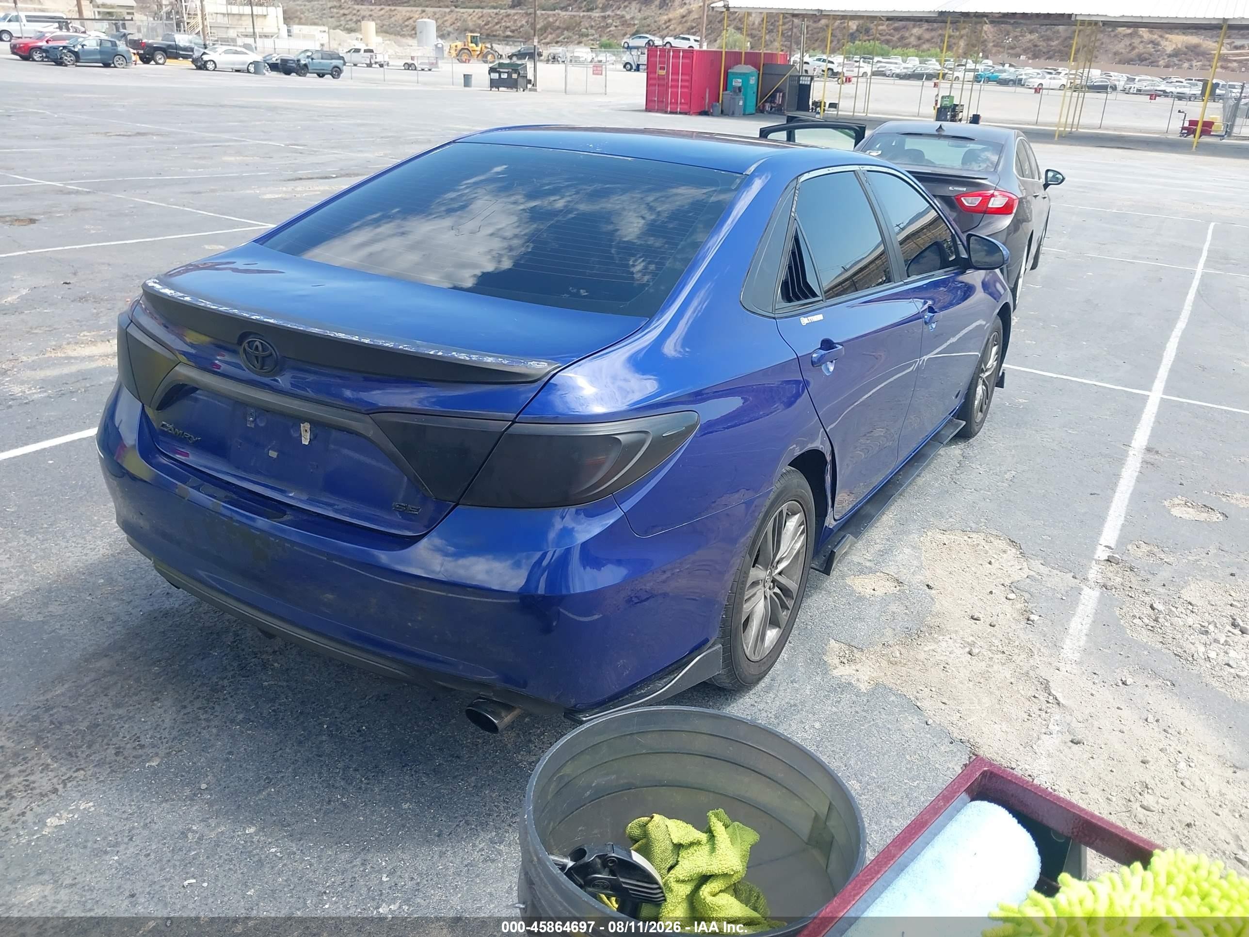 2015 Toyota Camry Se Blue vin: 4T1BF1FK3FU902452