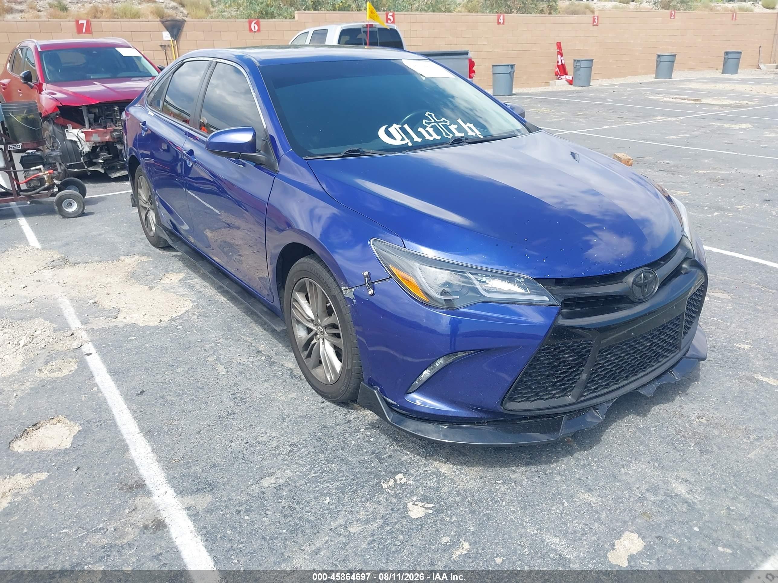 2015 Toyota Camry Se Синий vin: 4T1BF1FK3FU902452