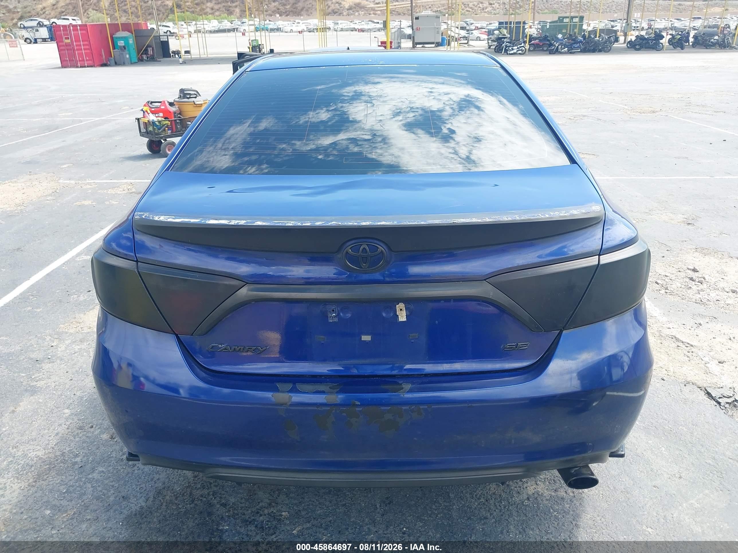 2015 Toyota Camry Se Blue vin: 4T1BF1FK3FU902452