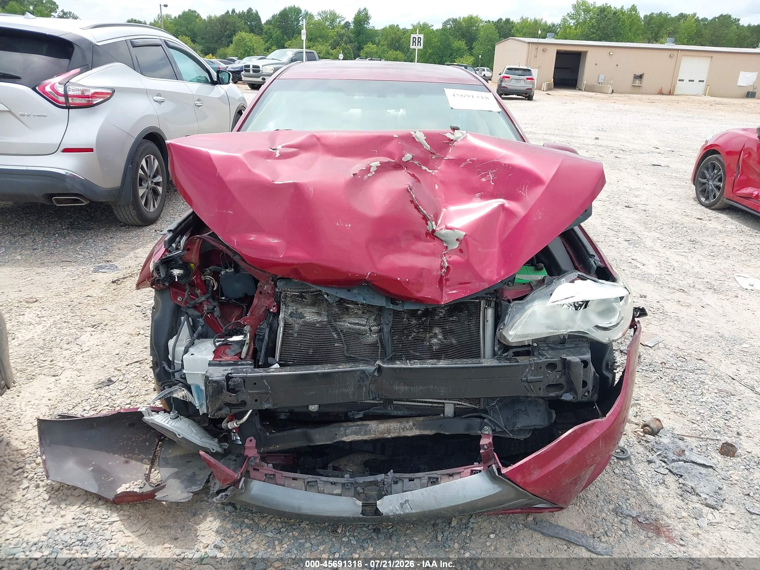 2015 Toyota Camry Le Red vin: 4T1BF1FK3FU903276