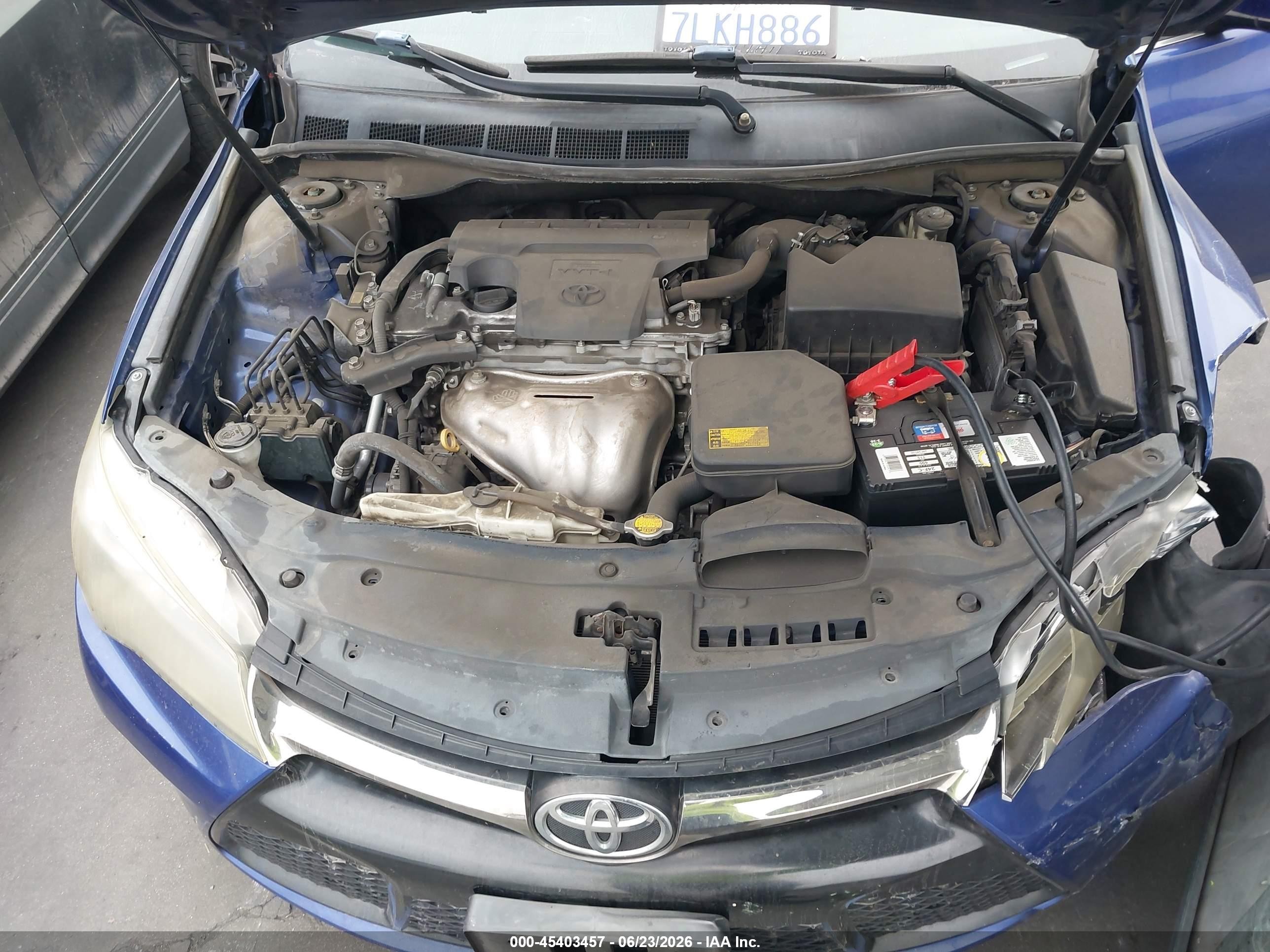 2015 Toyota Camry Se Blue vin: 4T1BF1FK3FU904556
