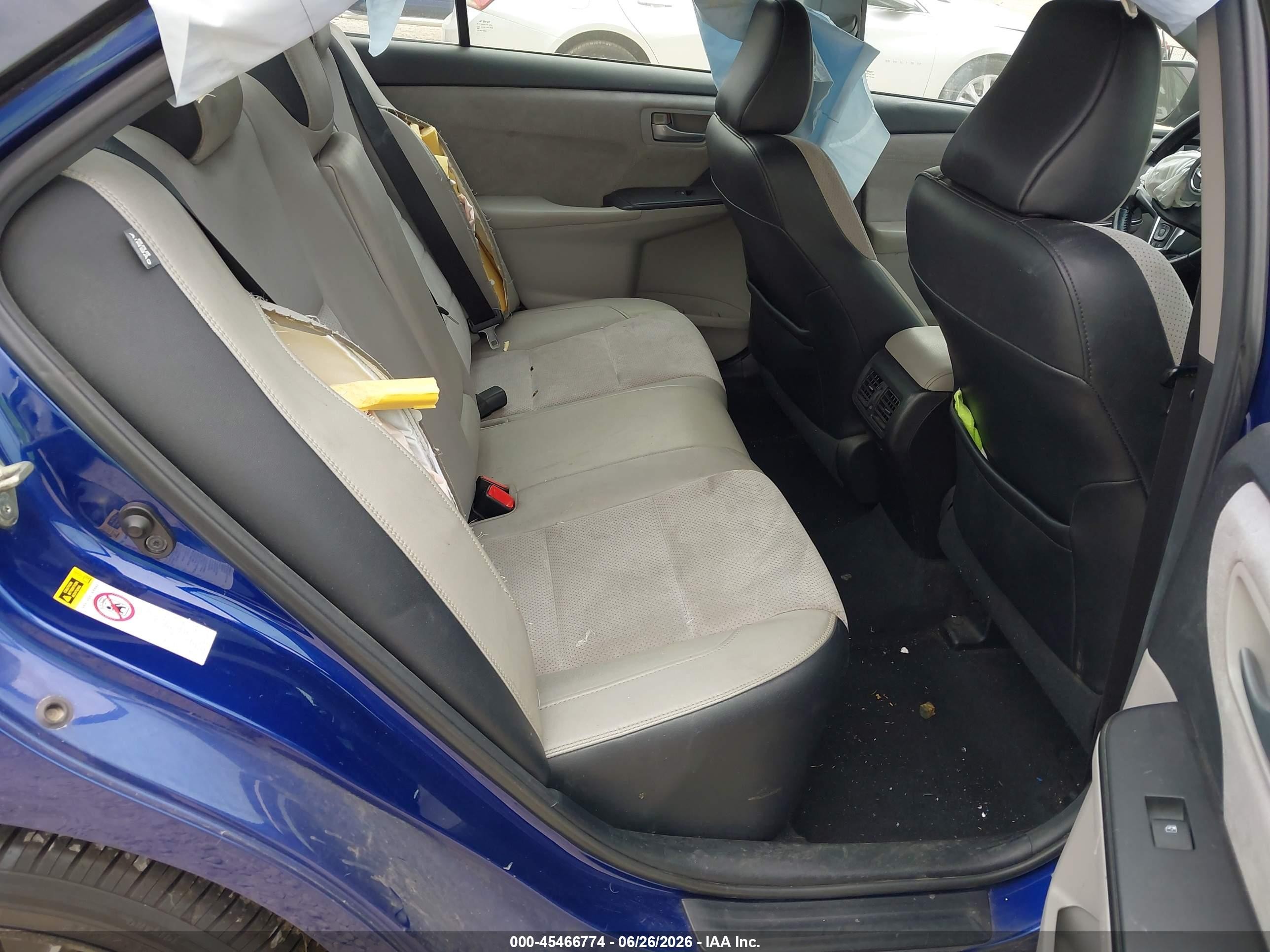 2015 Toyota Camry Xse Синий vin: 4T1BF1FK3FU921647