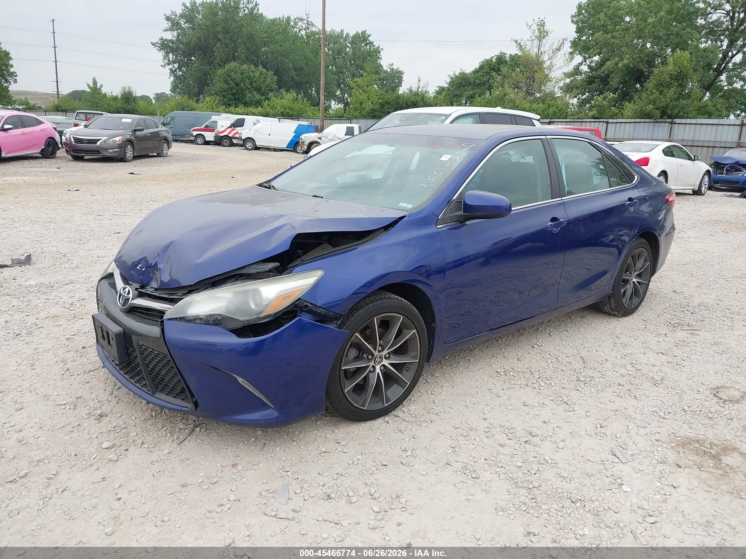 2015 Toyota Camry Xse Синий vin: 4T1BF1FK3FU921647