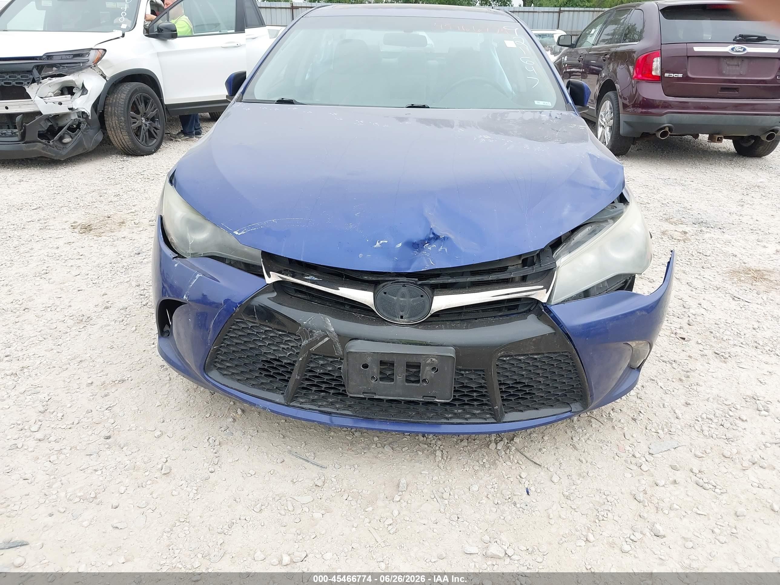 2015 Toyota Camry Xse Синий vin: 4T1BF1FK3FU921647