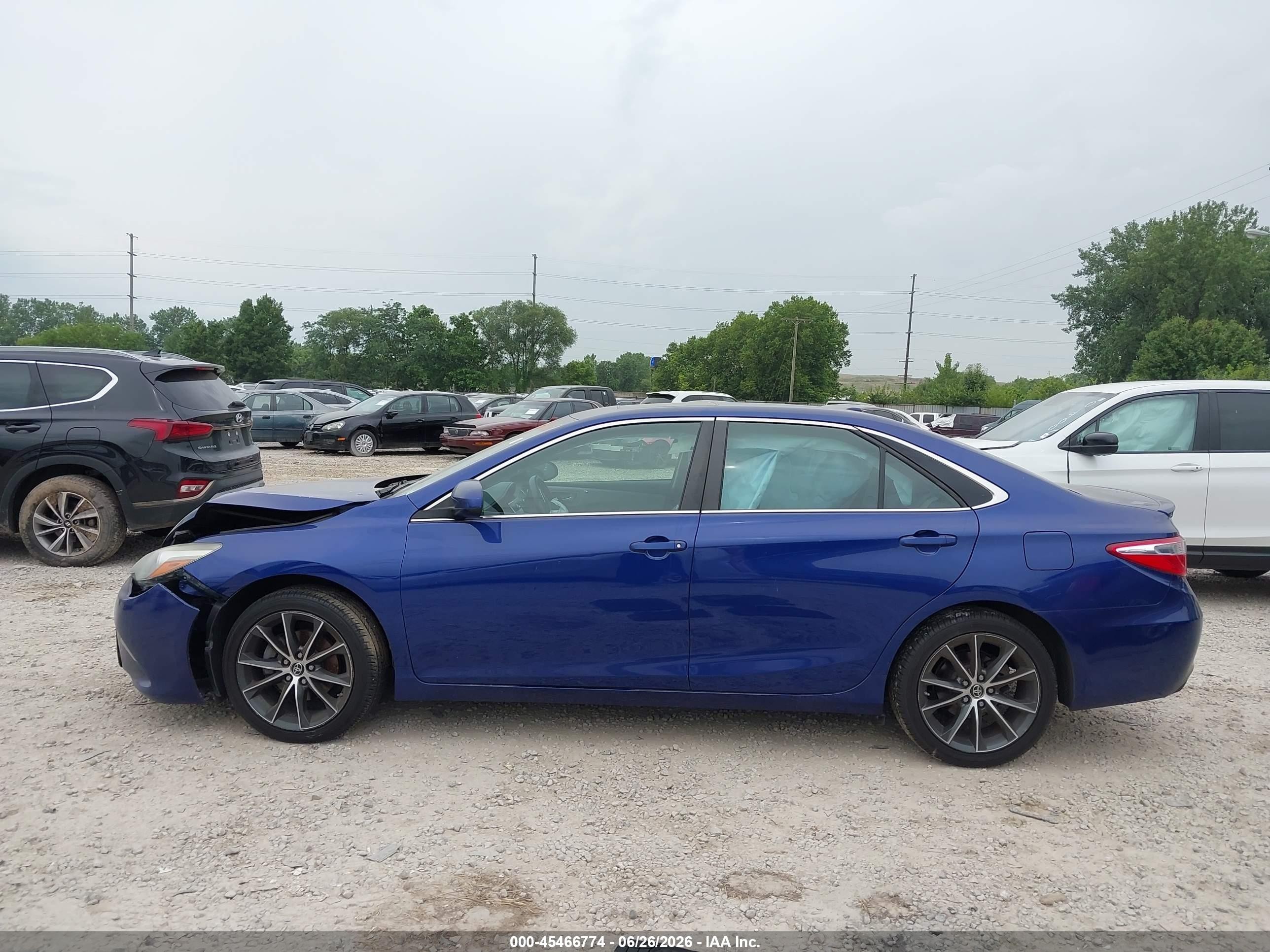 2015 Toyota Camry Xse Синий vin: 4T1BF1FK3FU921647