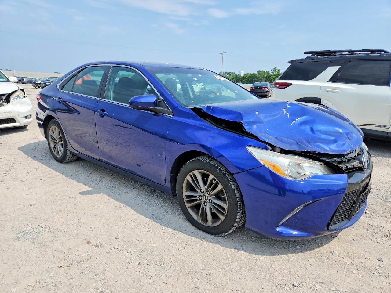 2015 Toyota Camry Se Синий vin: 4T1BF1FK3FU922281