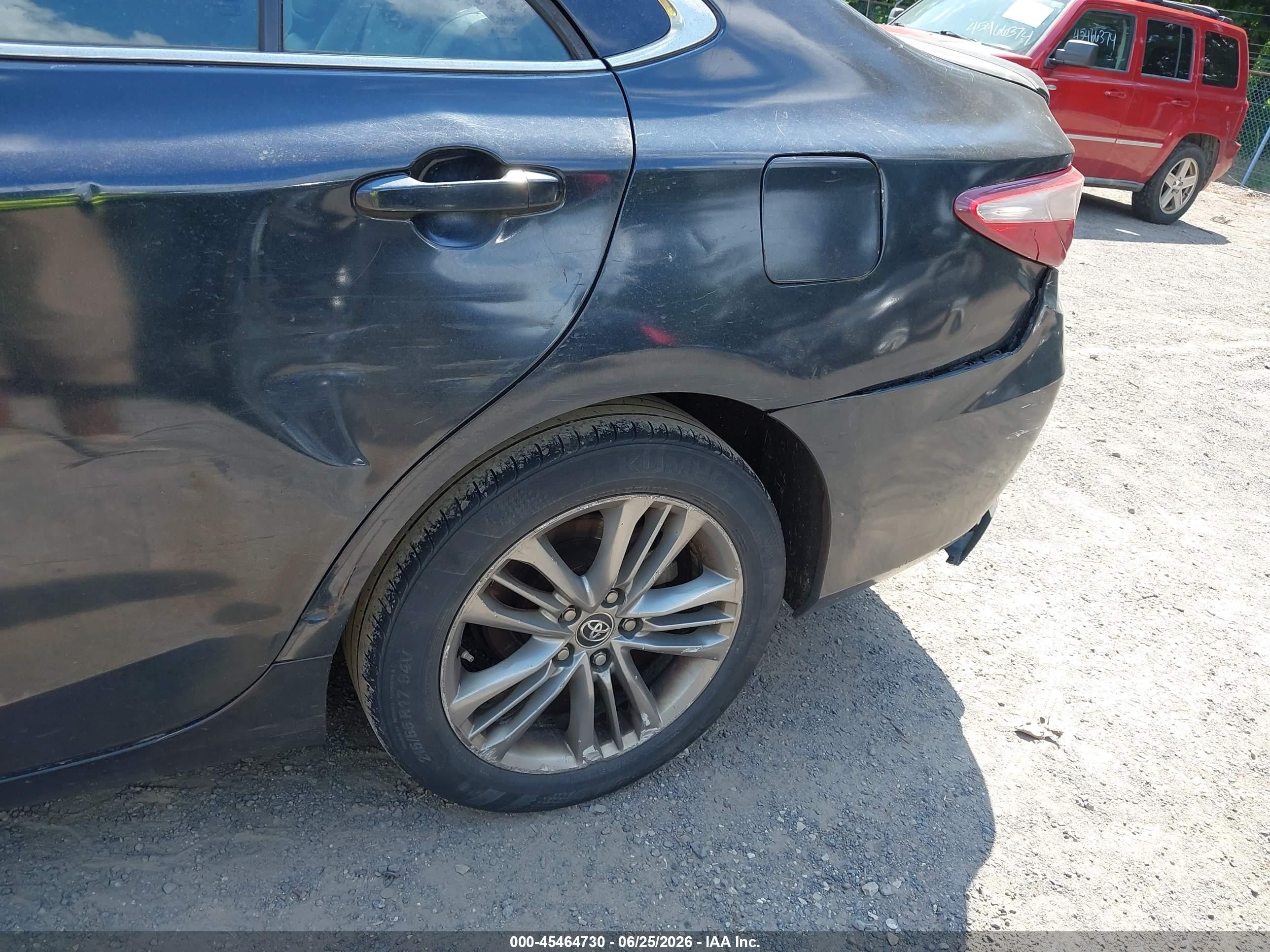 2015 Toyota Camry Se Black vin: 4T1BF1FK3FU947729