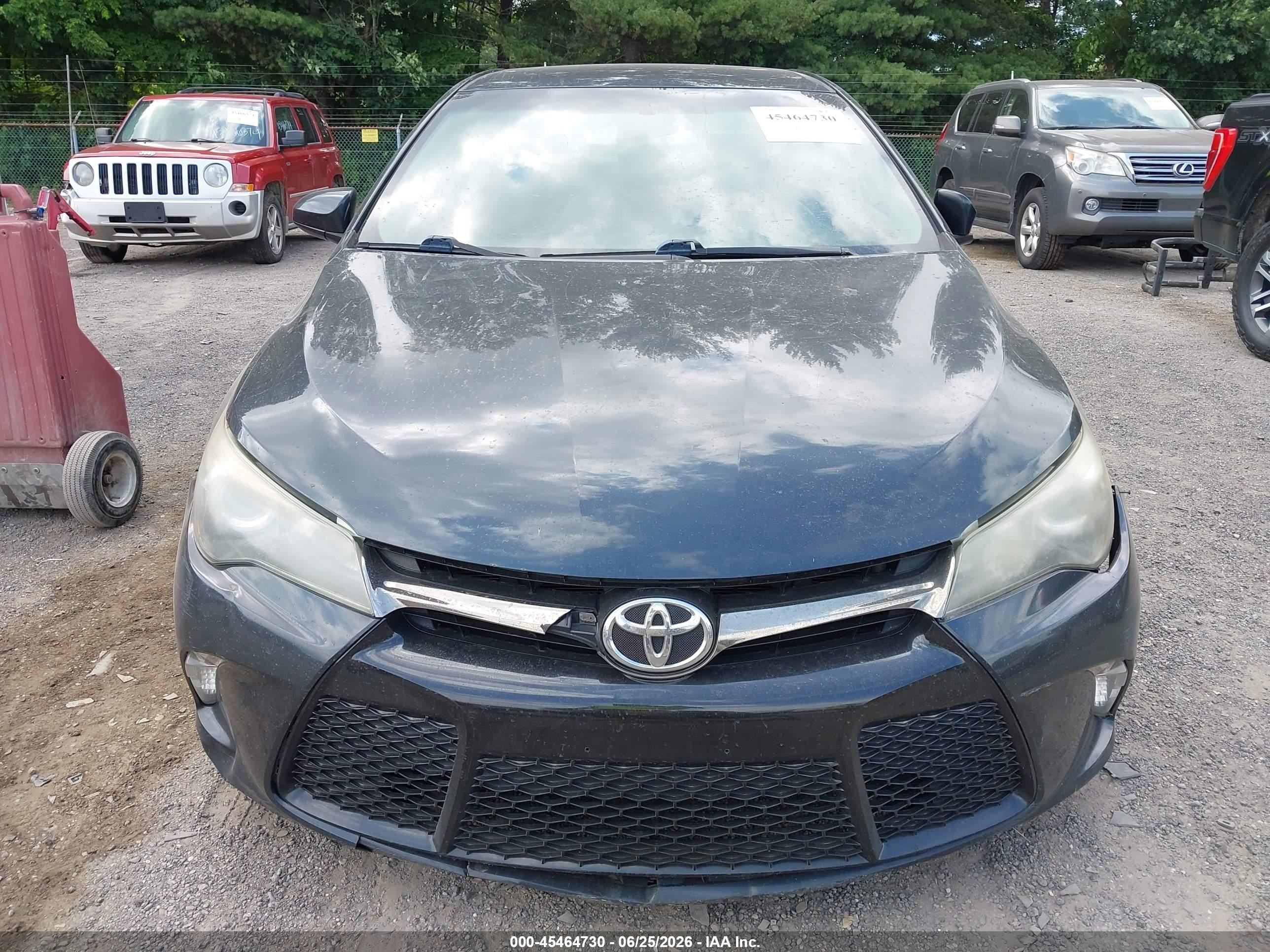 2015 Toyota Camry Se Black vin: 4T1BF1FK3FU947729