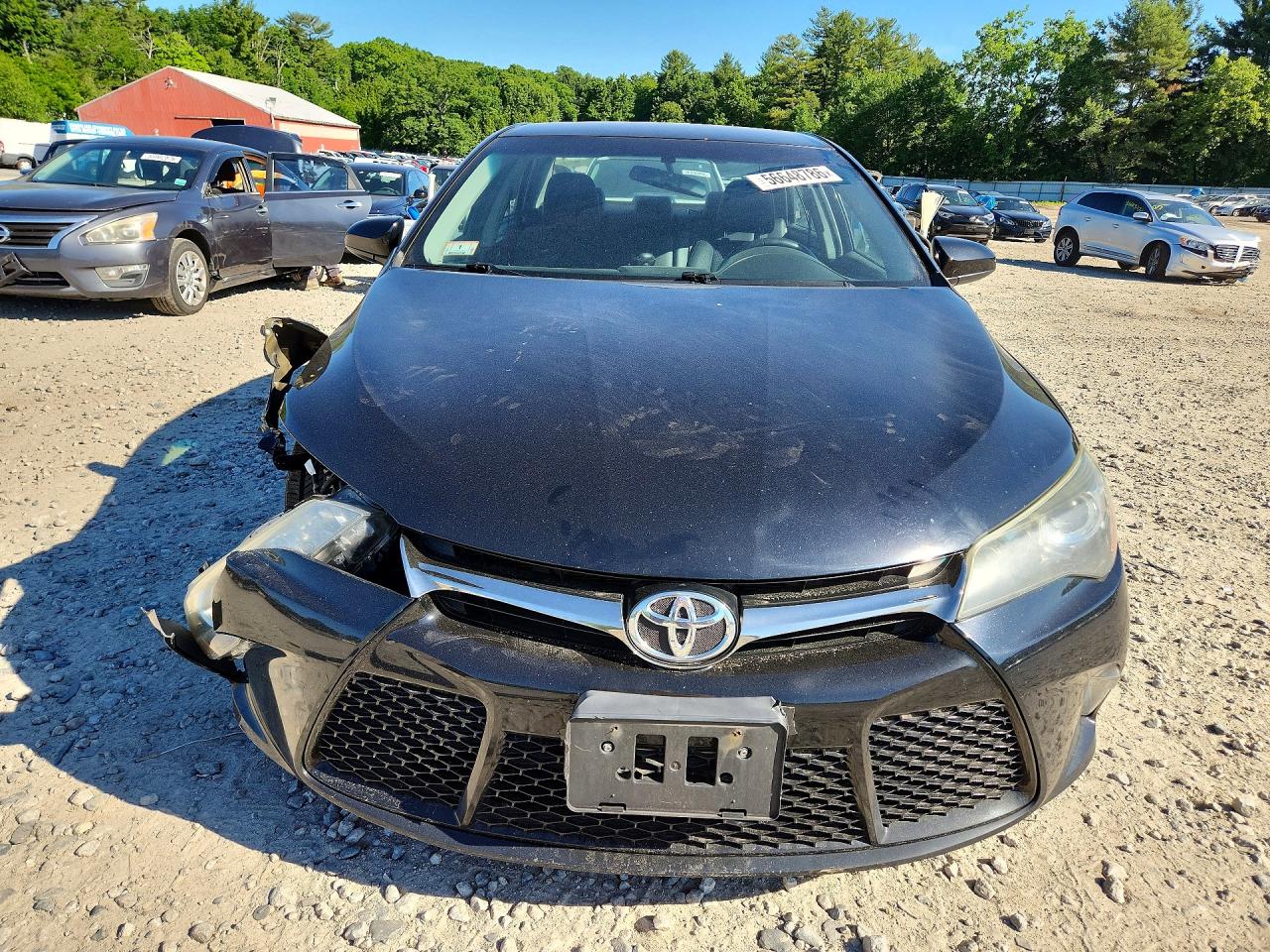 2015 Toyota Camry Se Black vin: 4T1BF1FK3FU958522