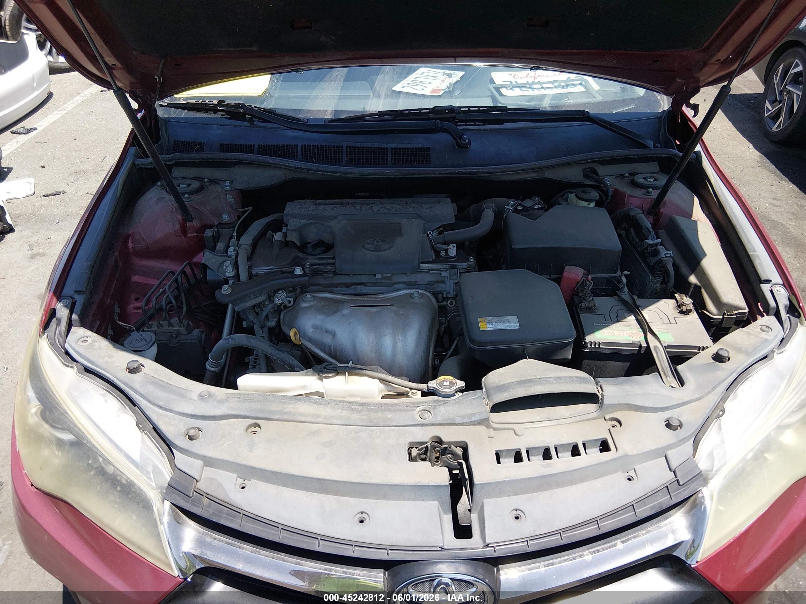 2015 Toyota Camry Se Burgundy vin: 4T1BF1FK3FU974462