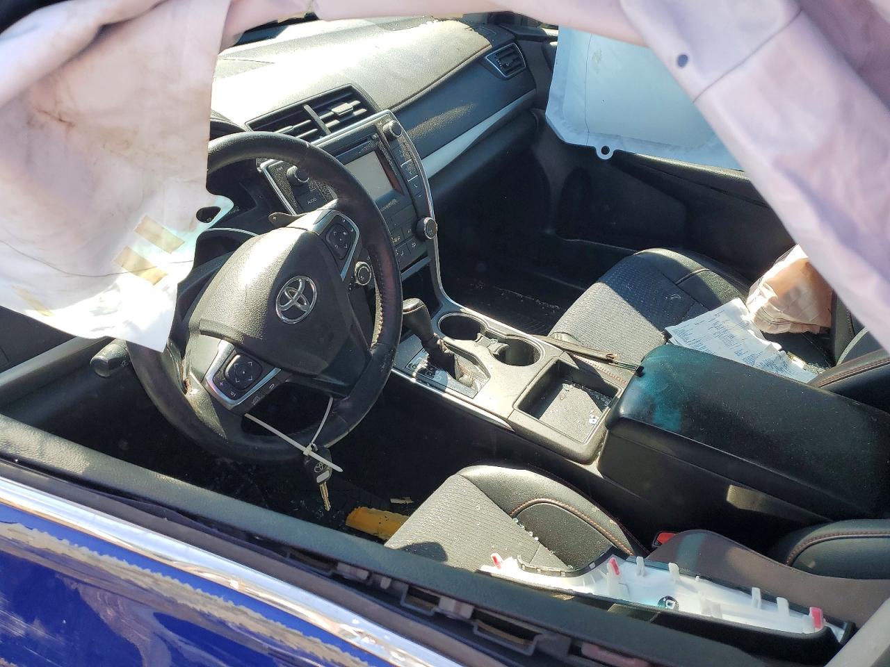 2015 Toyota Camry Se Blue vin: 4T1BF1FK3FU979838
