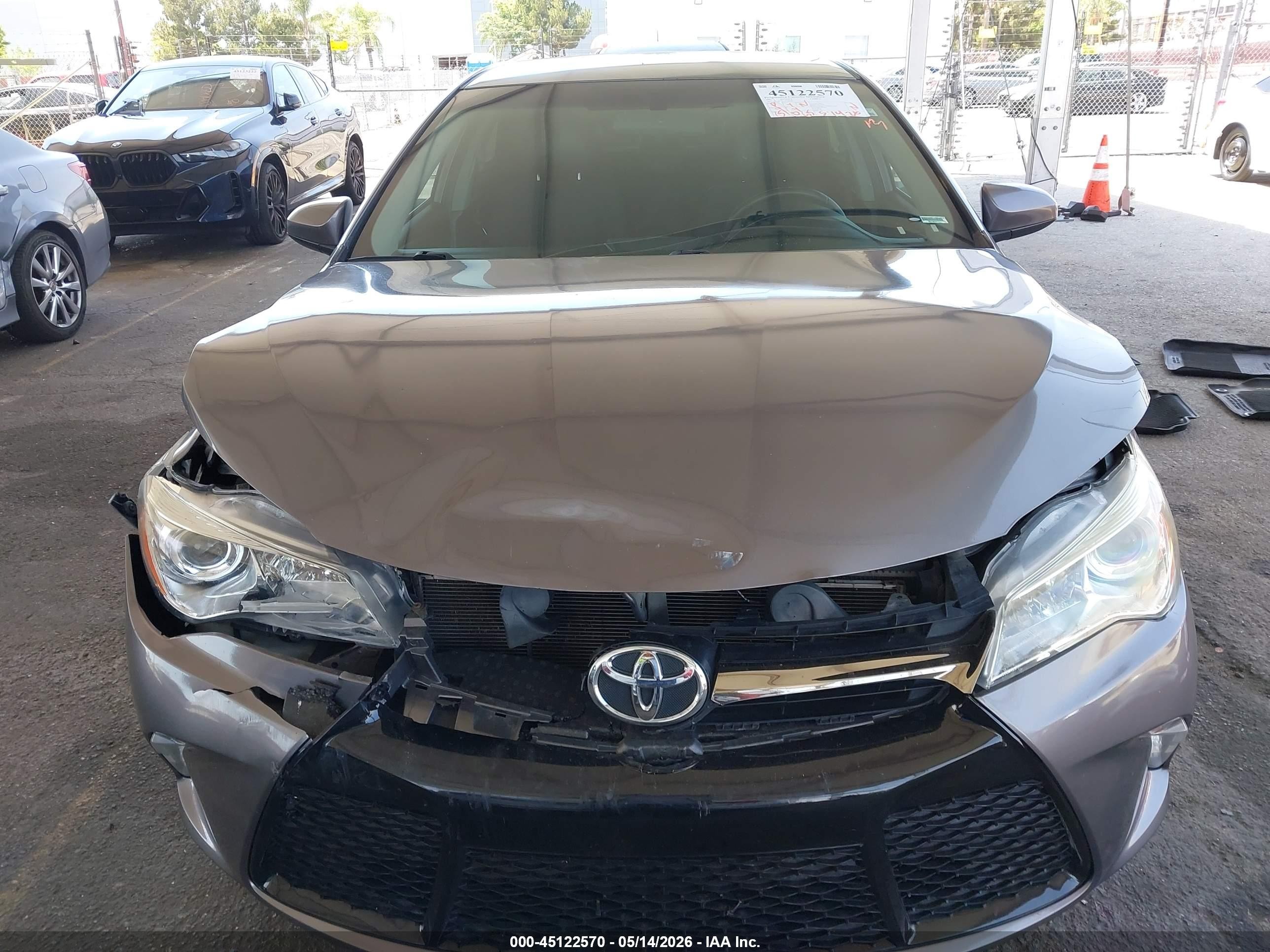 2015 Toyota Camry Se Brown vin: 4T1BF1FK3FU983825