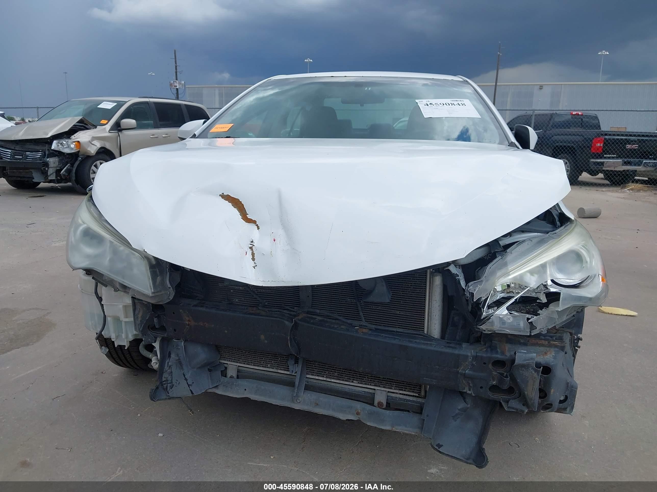 2015 Toyota Camry Le Белый vin: 4T1BF1FK3FU987146