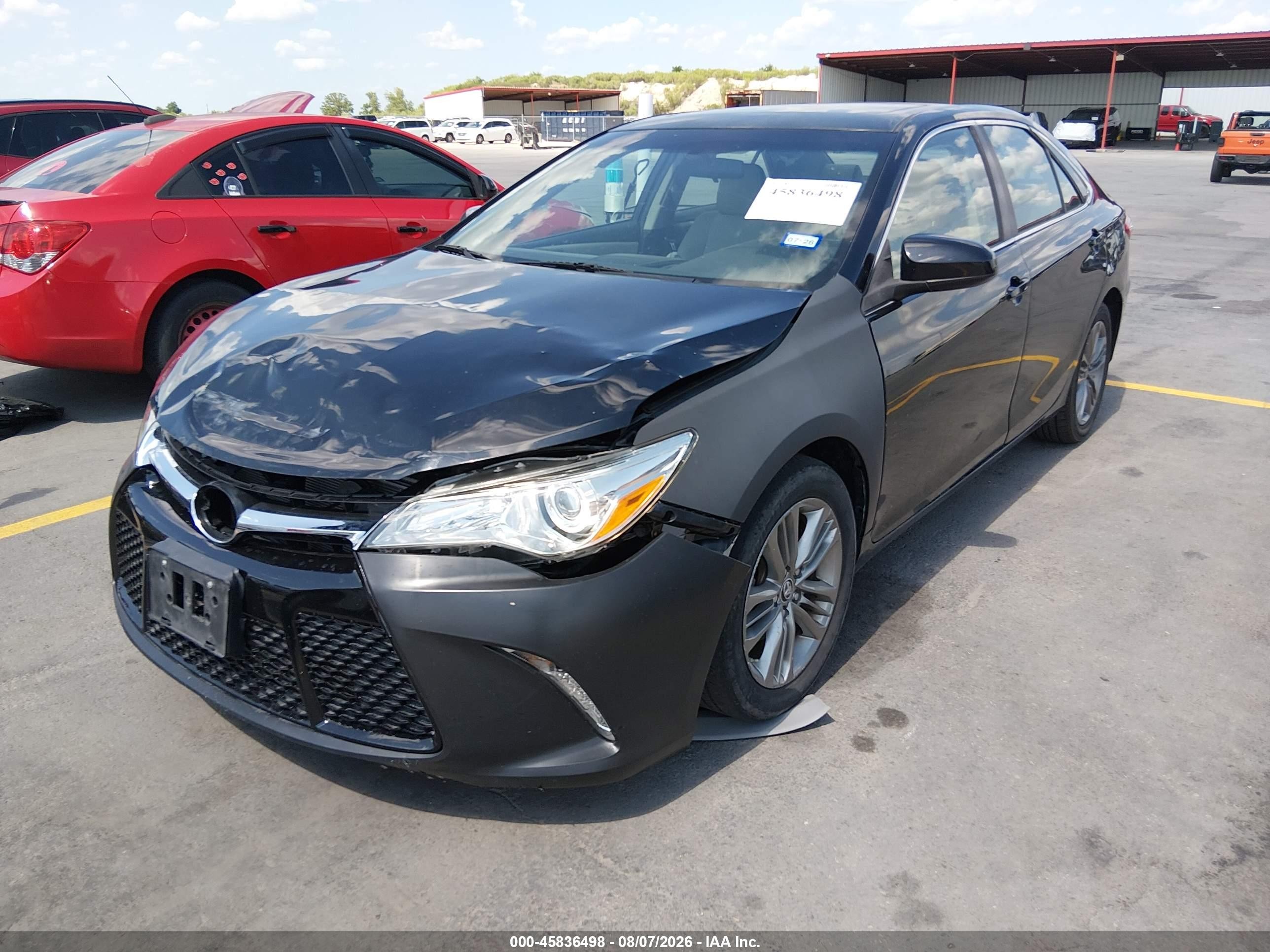 2015 Toyota Camry Se Black vin: 4T1BF1FK3FU994243