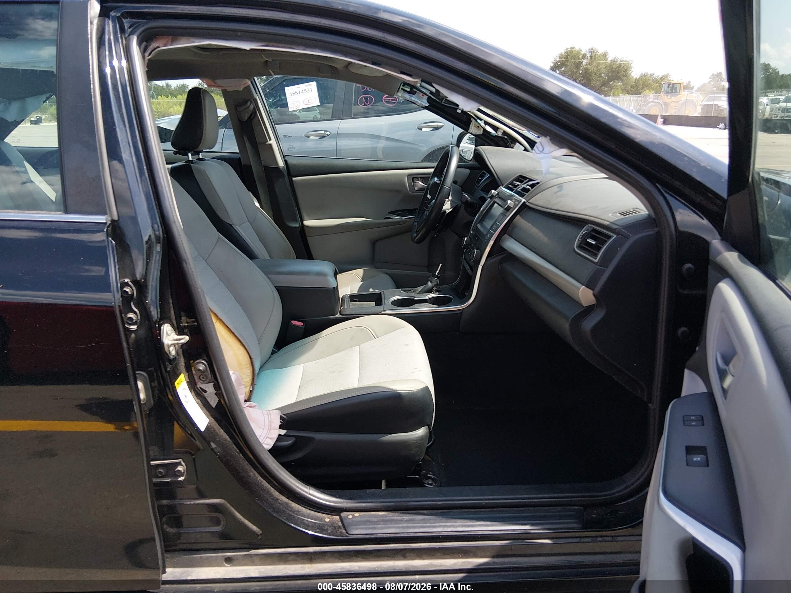 2015 Toyota Camry Se Black vin: 4T1BF1FK3FU994243